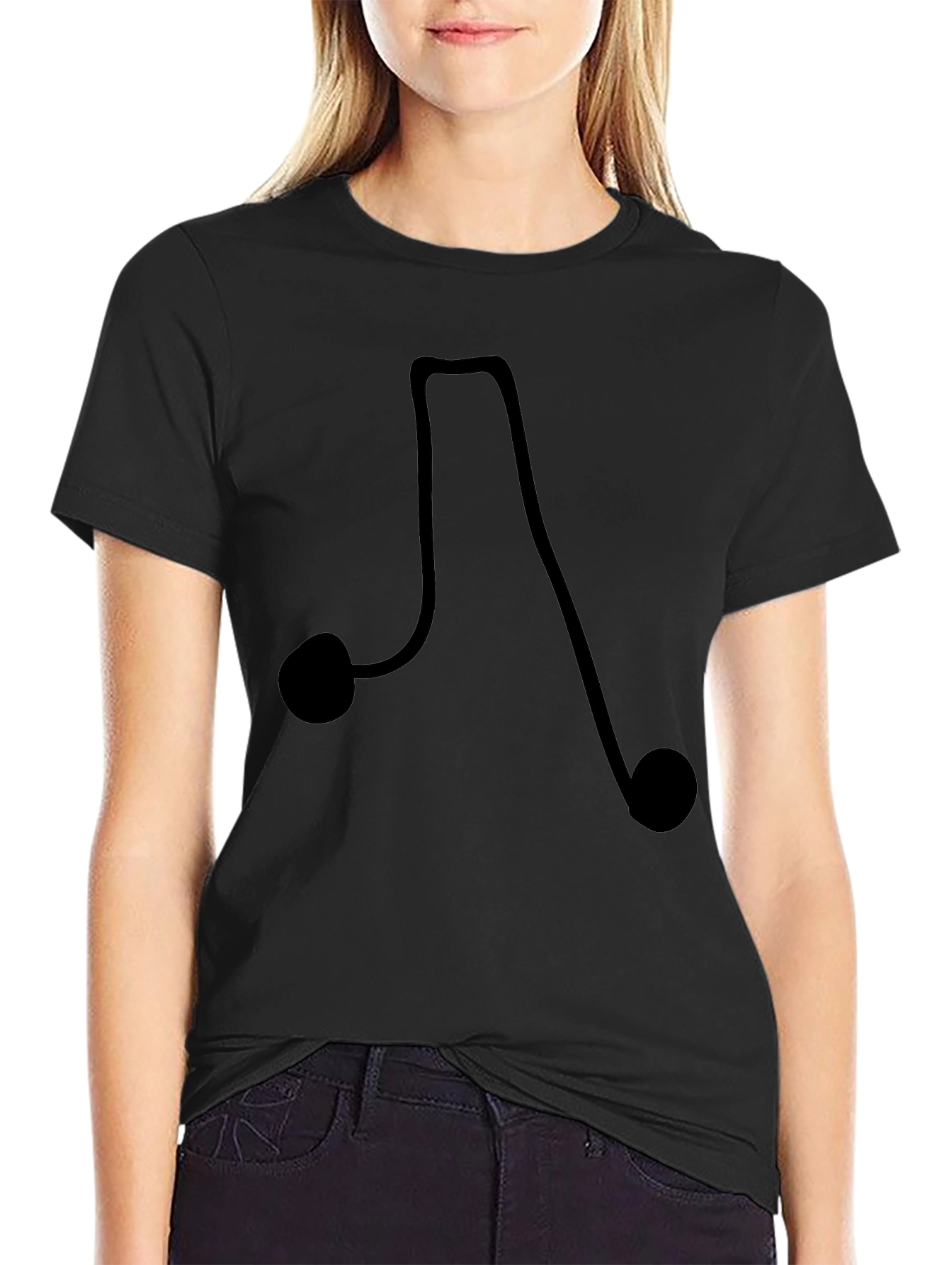 Novelty Eighth Note Musical T-Shirt