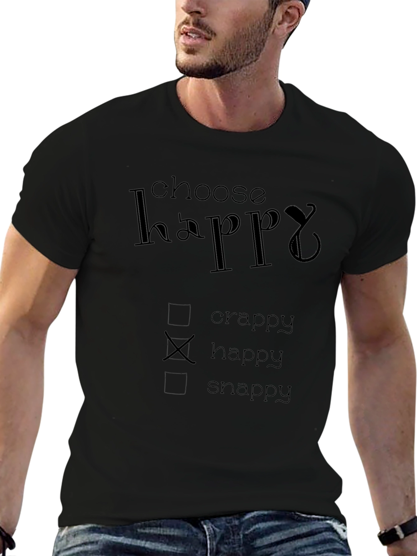 Choose Happy Graphic T-Shirt