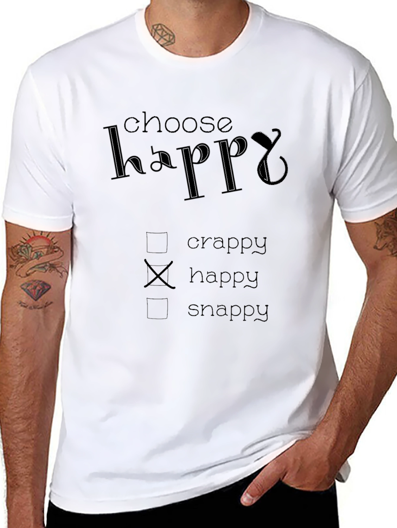 Choose Happy Graphic T-Shirt