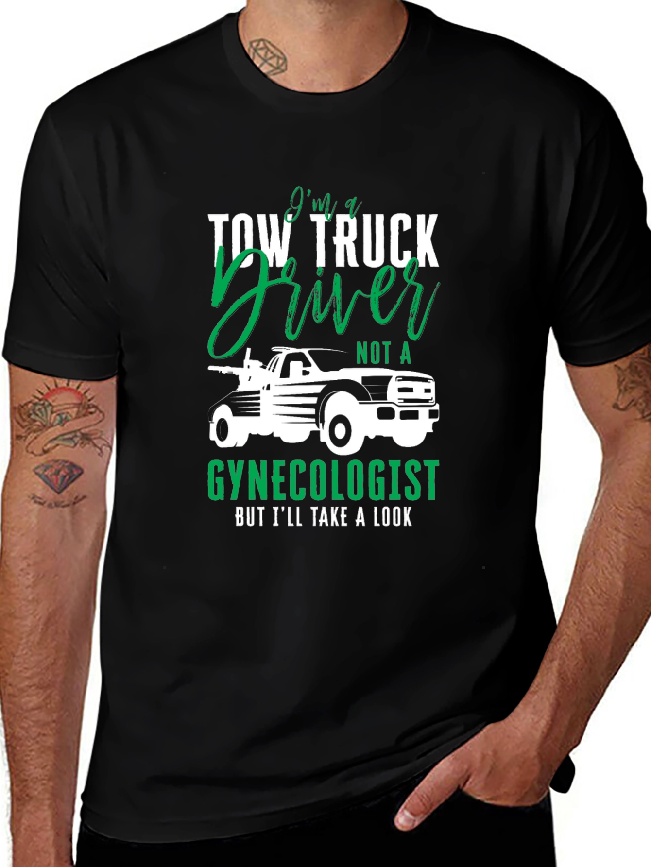 Tow Truck Driver Graphic Tee - Funny T-Shirt