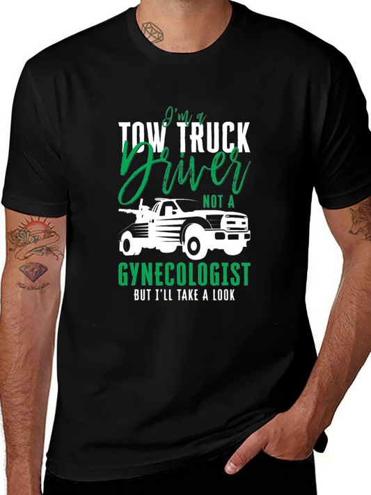 Tow Truck Driver Graphic Tee - Funny T-Shirt