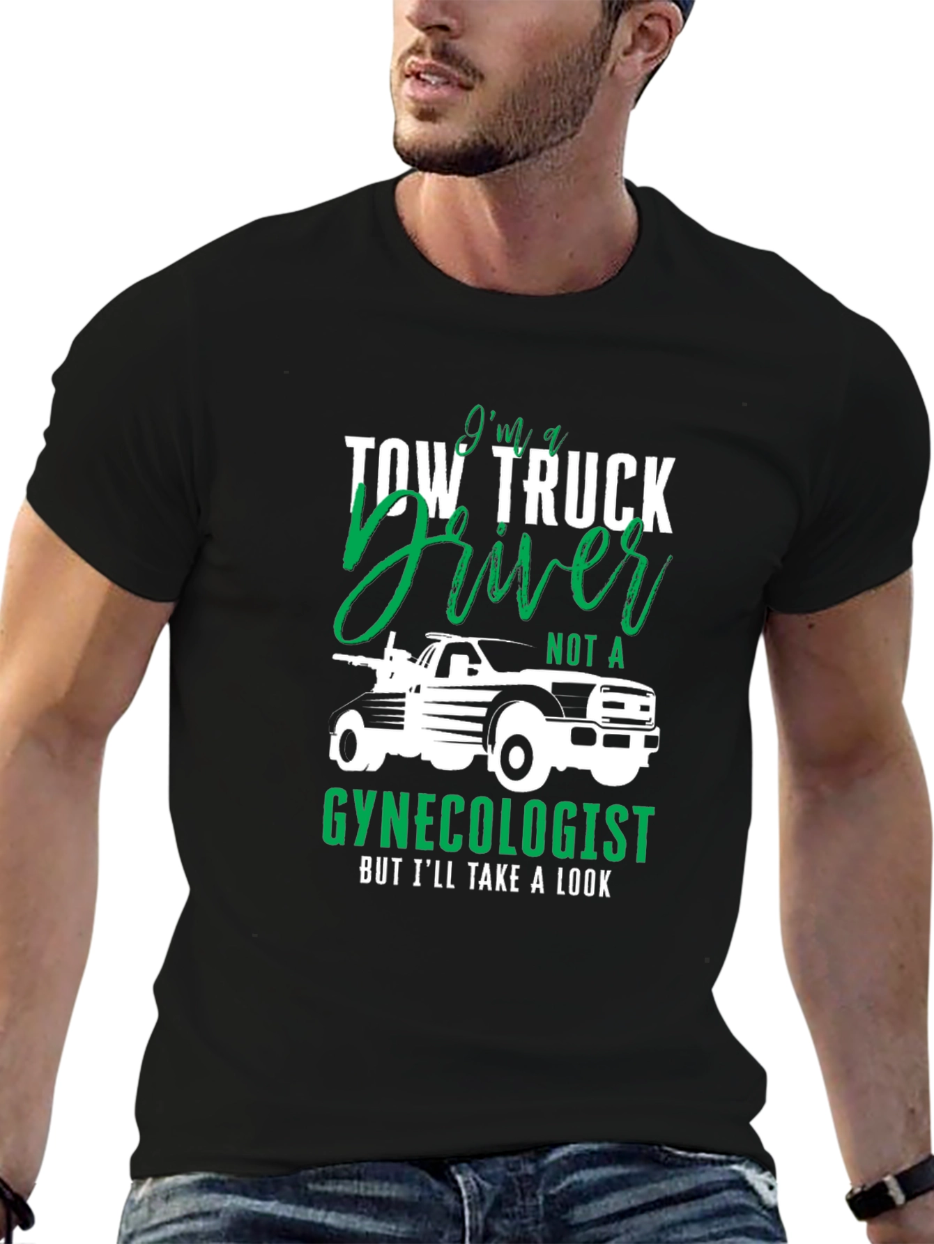 Tow Truck Driver Graphic Tee - Funny T-Shirt