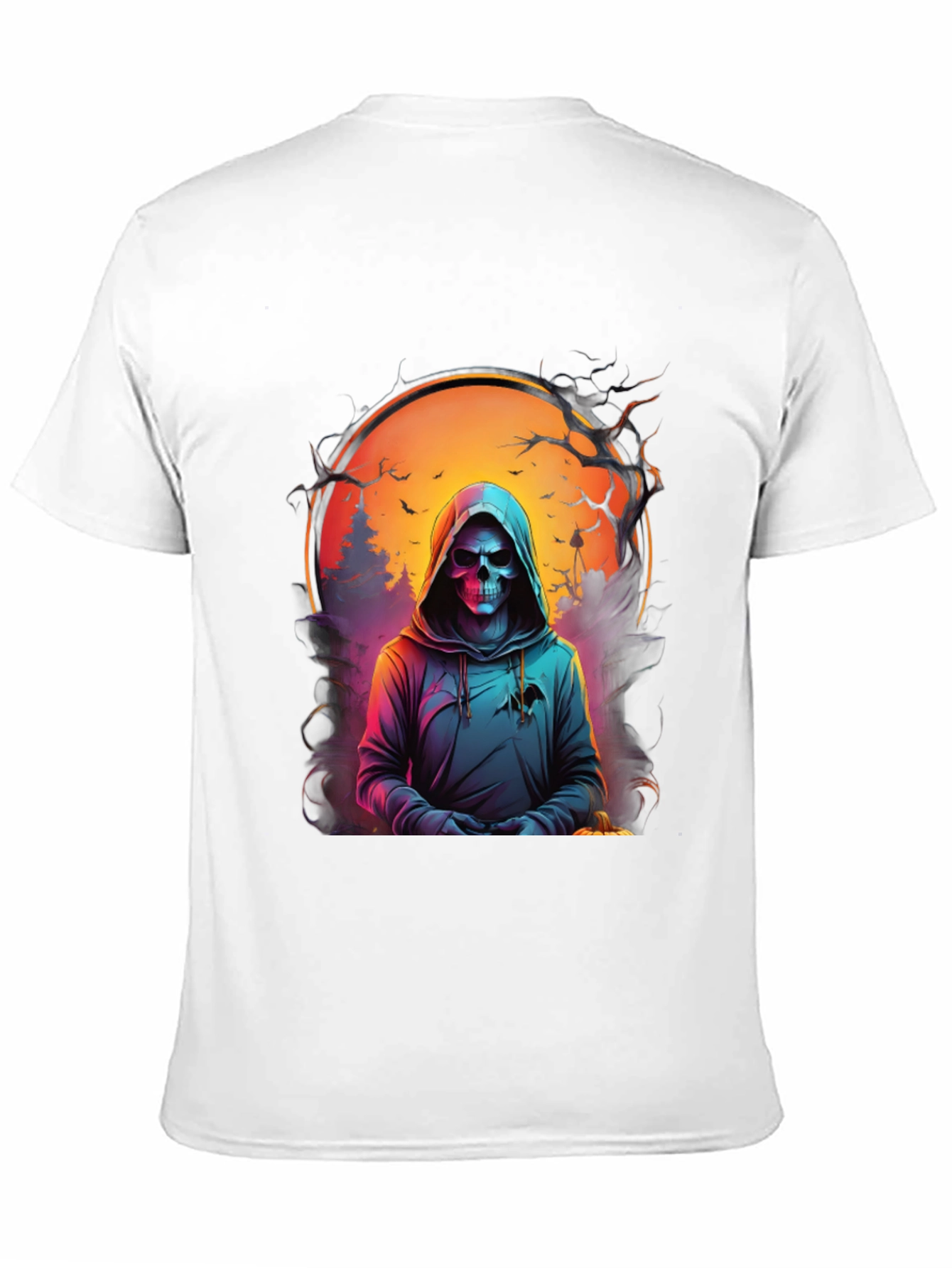 Grim Reaper Graphic Tee - Spooky Halloween Shirt