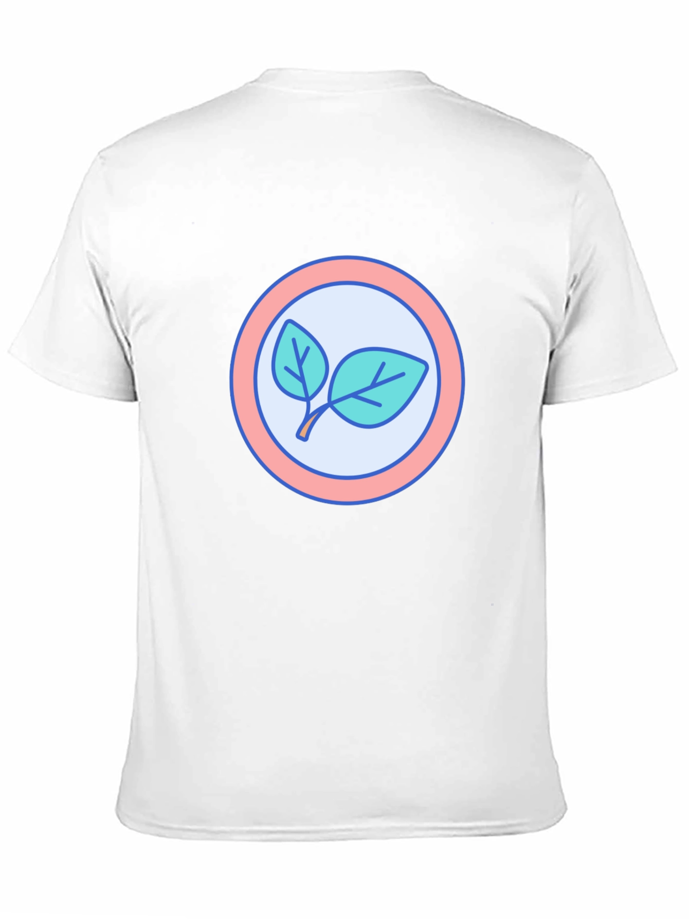 Leaf Circle Graphic T-Shirt - Modern Casual Tee