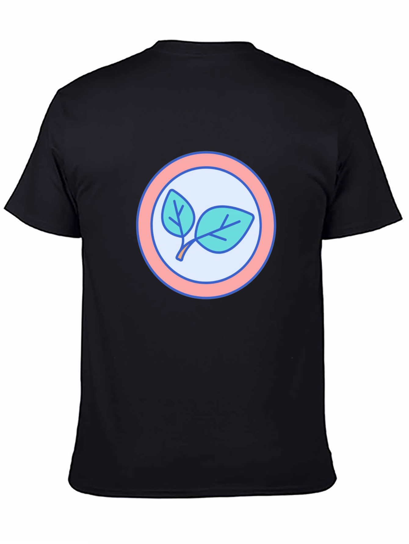 Leaf Circle Graphic T-Shirt - Modern Casual Tee