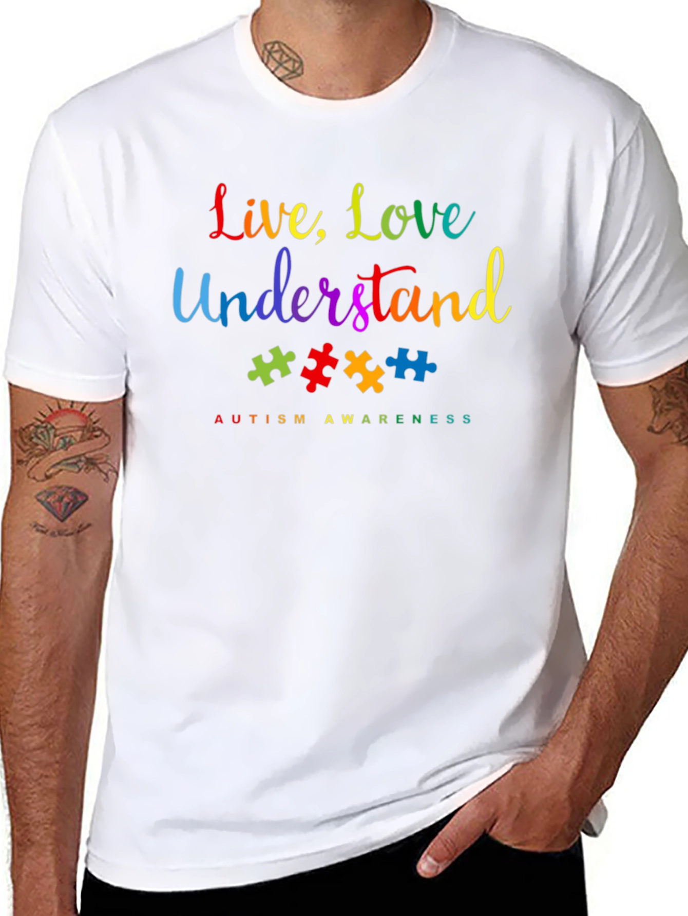 Autism Awareness T-Shirt - Live Love Understand
