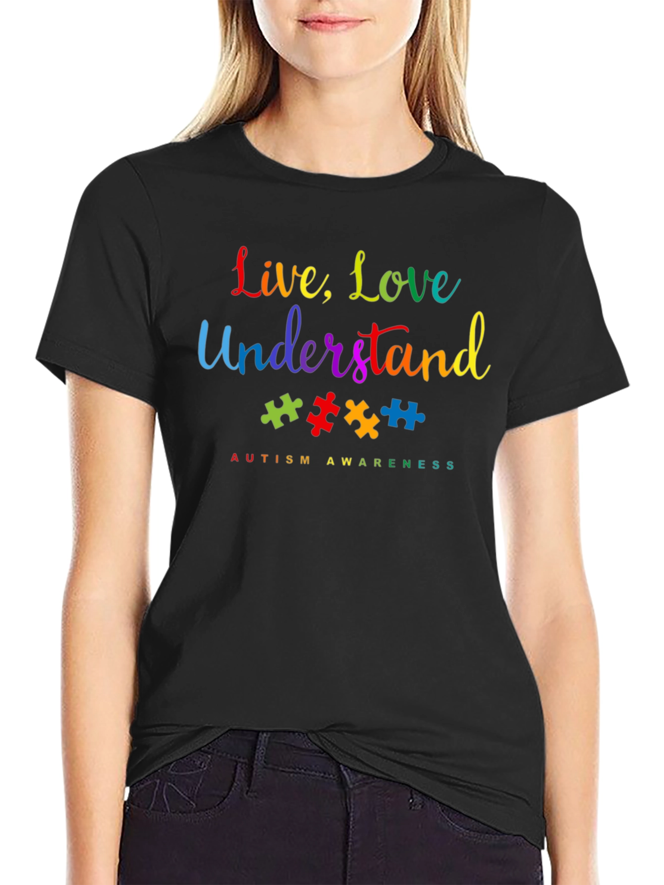 Autism Awareness T-Shirt - Live Love Understand