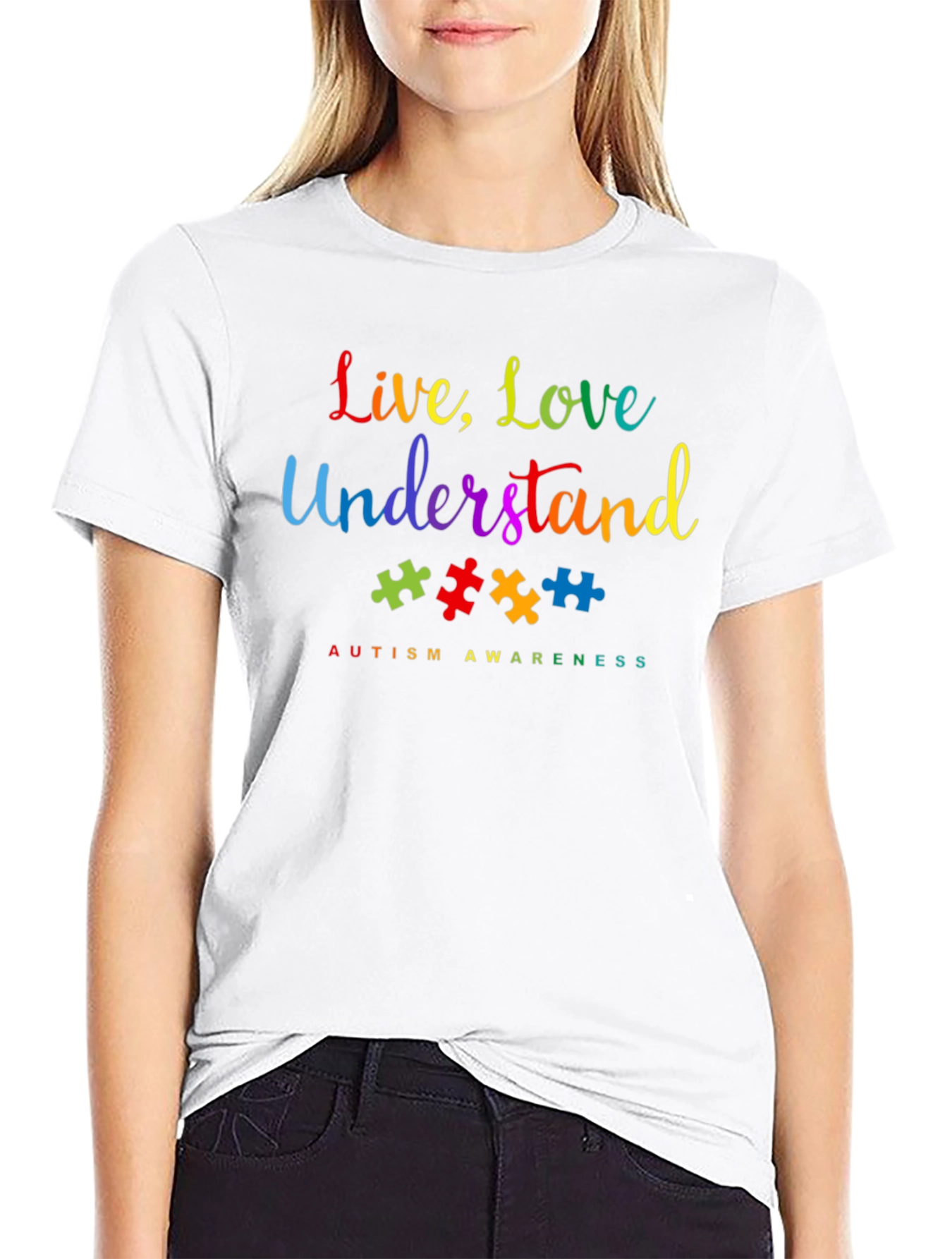 Autism Awareness T-Shirt - Live Love Understand