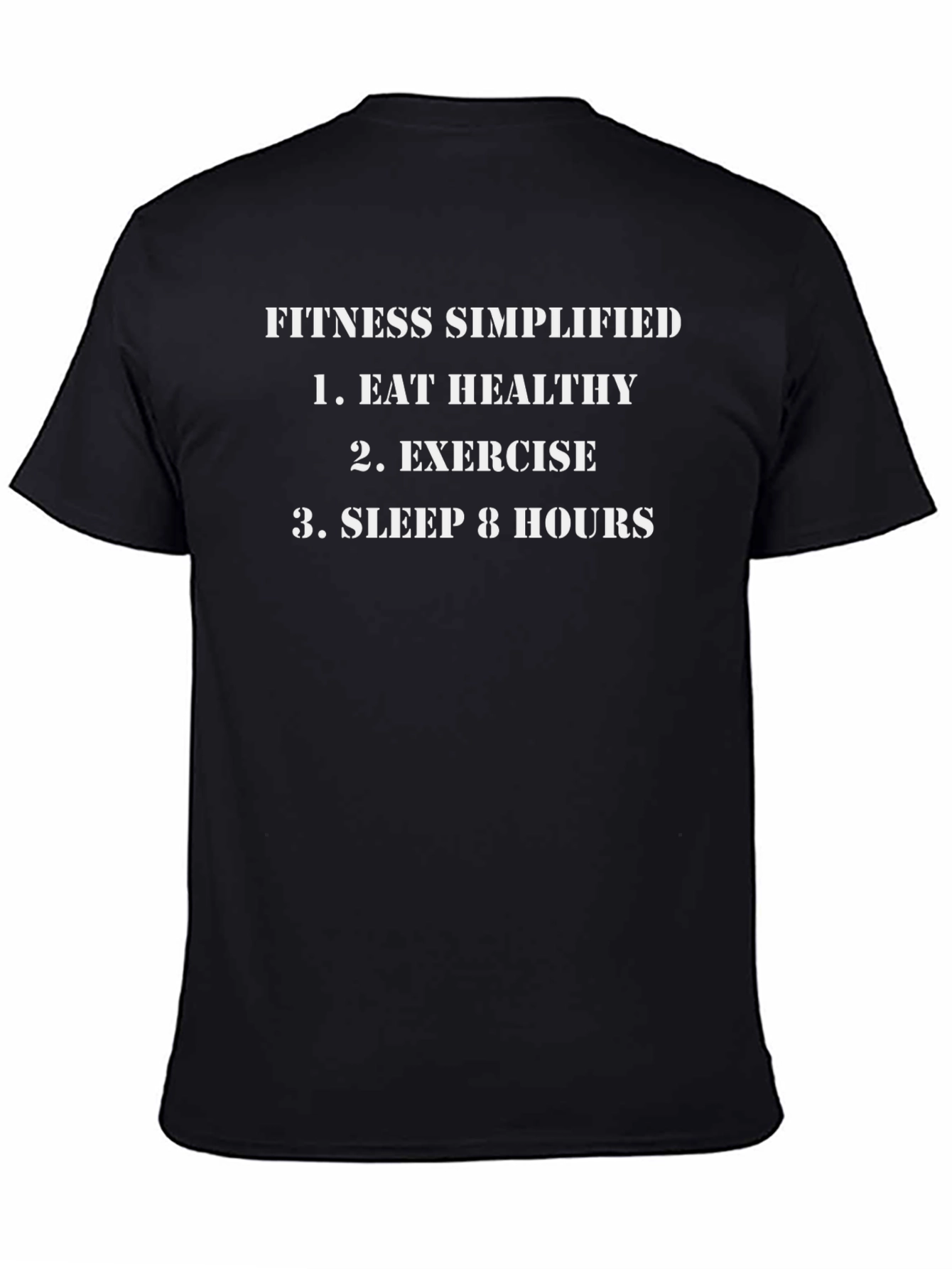 Fitness Simplified Mens Black T-Shirt