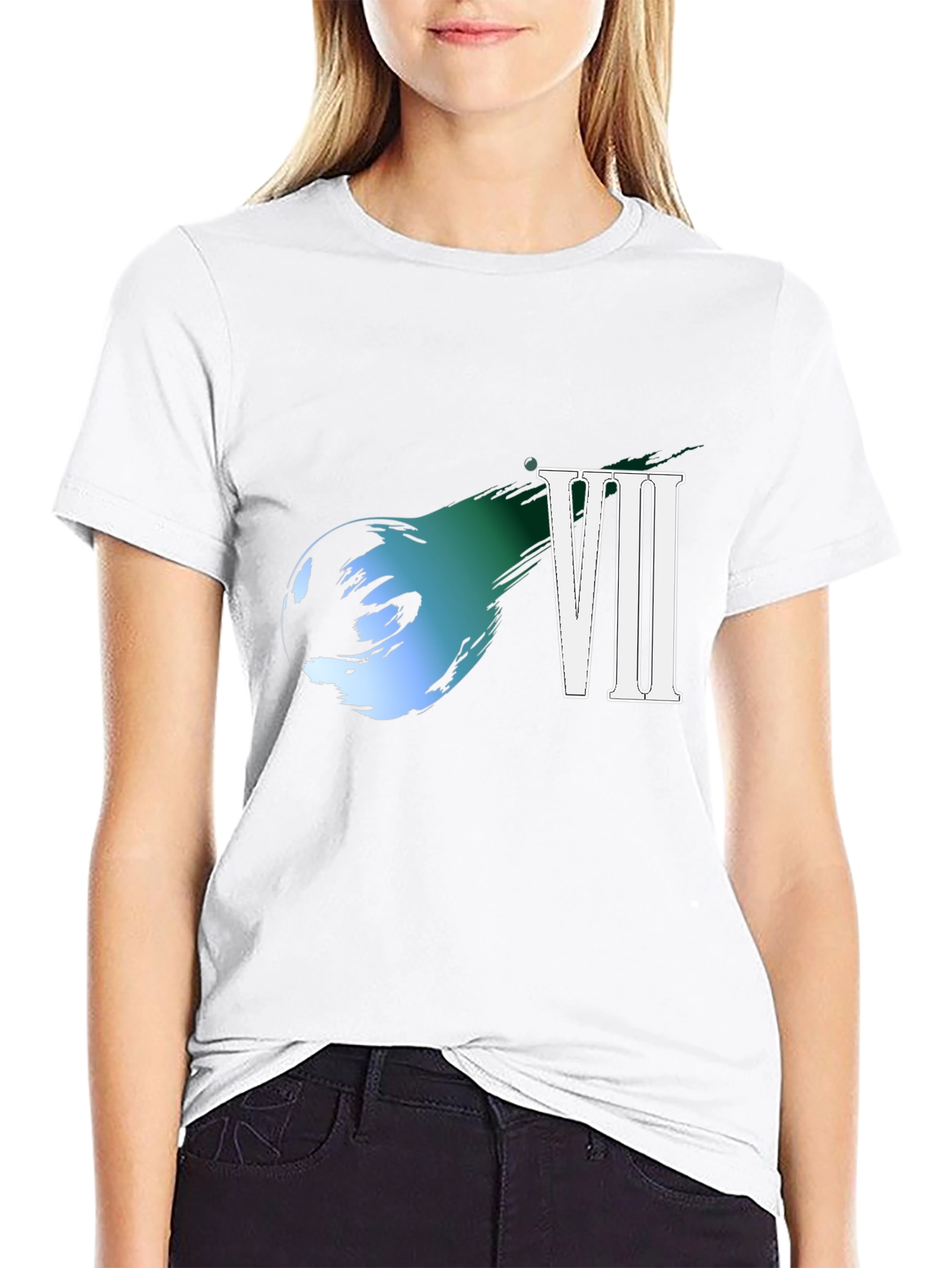 Final Fantasy VII T-Shirt Black Cotton
