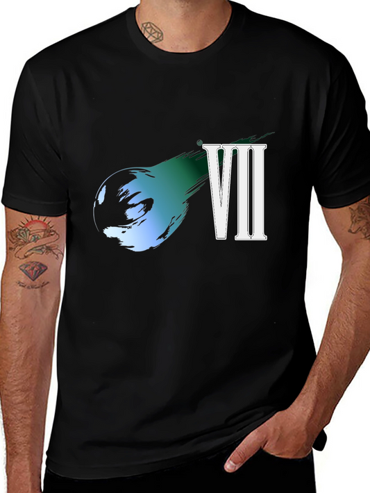 Final Fantasy VII T-Shirt Black Cotton