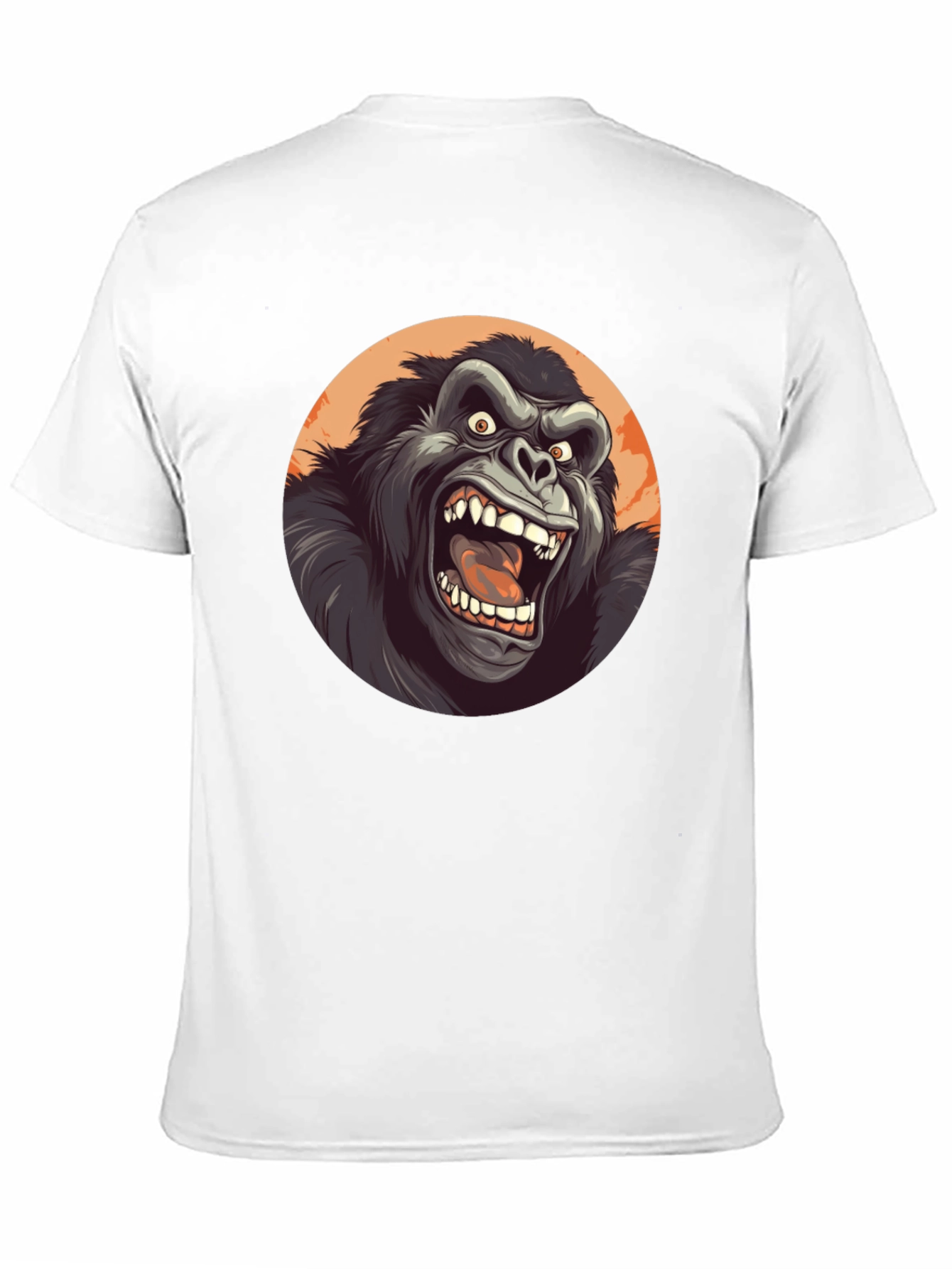 Roaring Gorilla Graphic Tee - Black Crew Neck