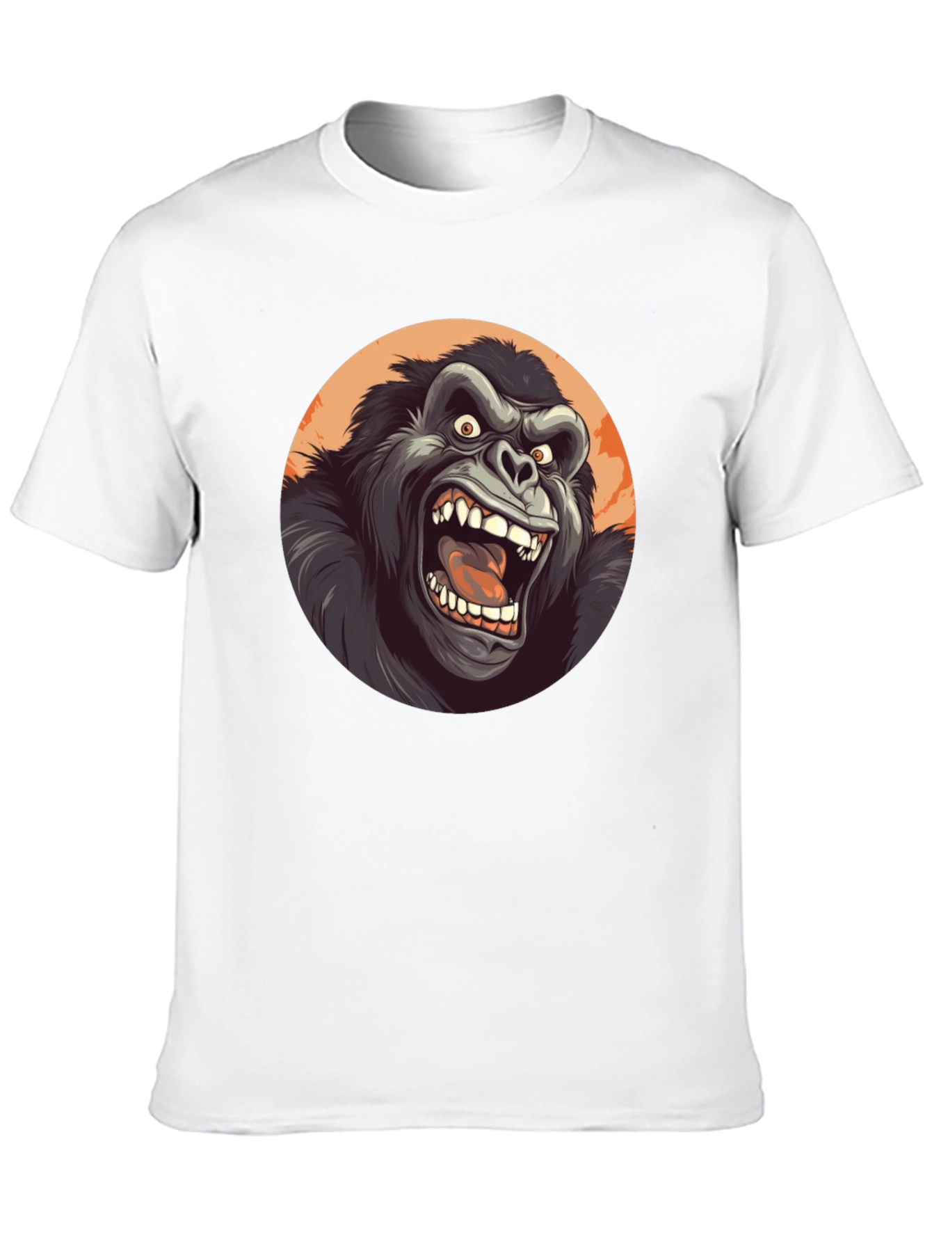 Roaring Gorilla Graphic Tee - Black Crew Neck