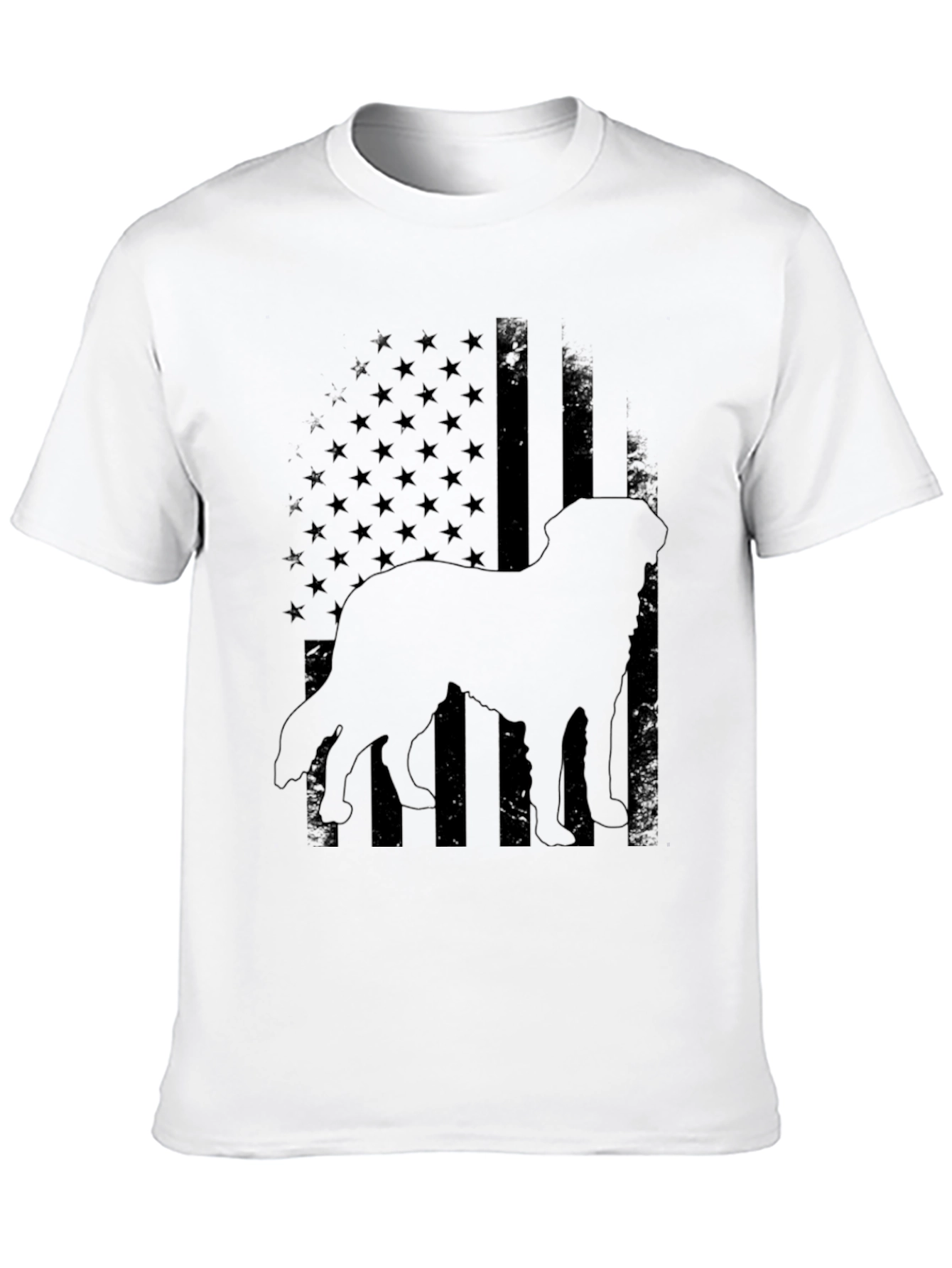 Dog American Flag T-Shirt