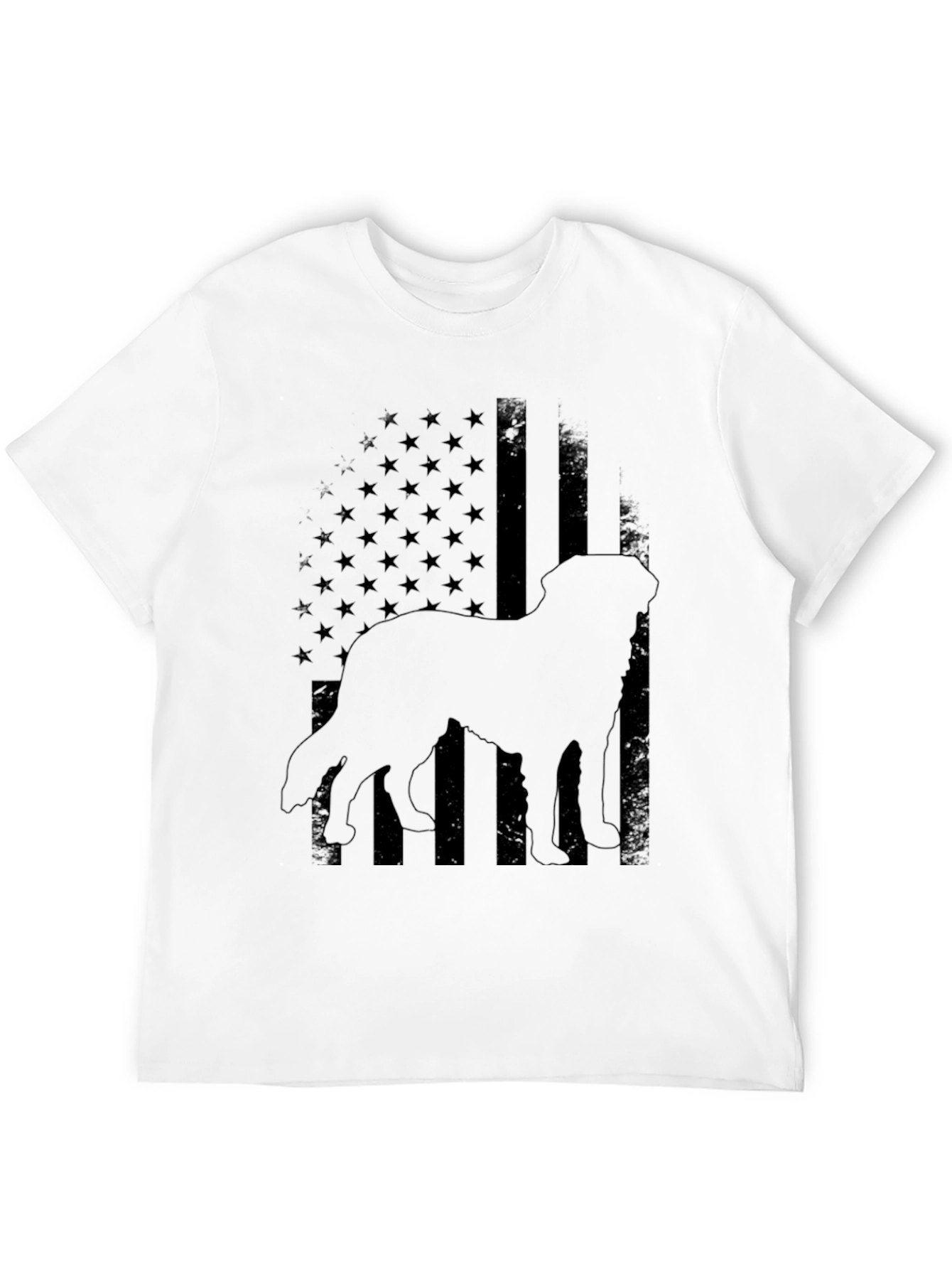 Dog American Flag T-Shirt