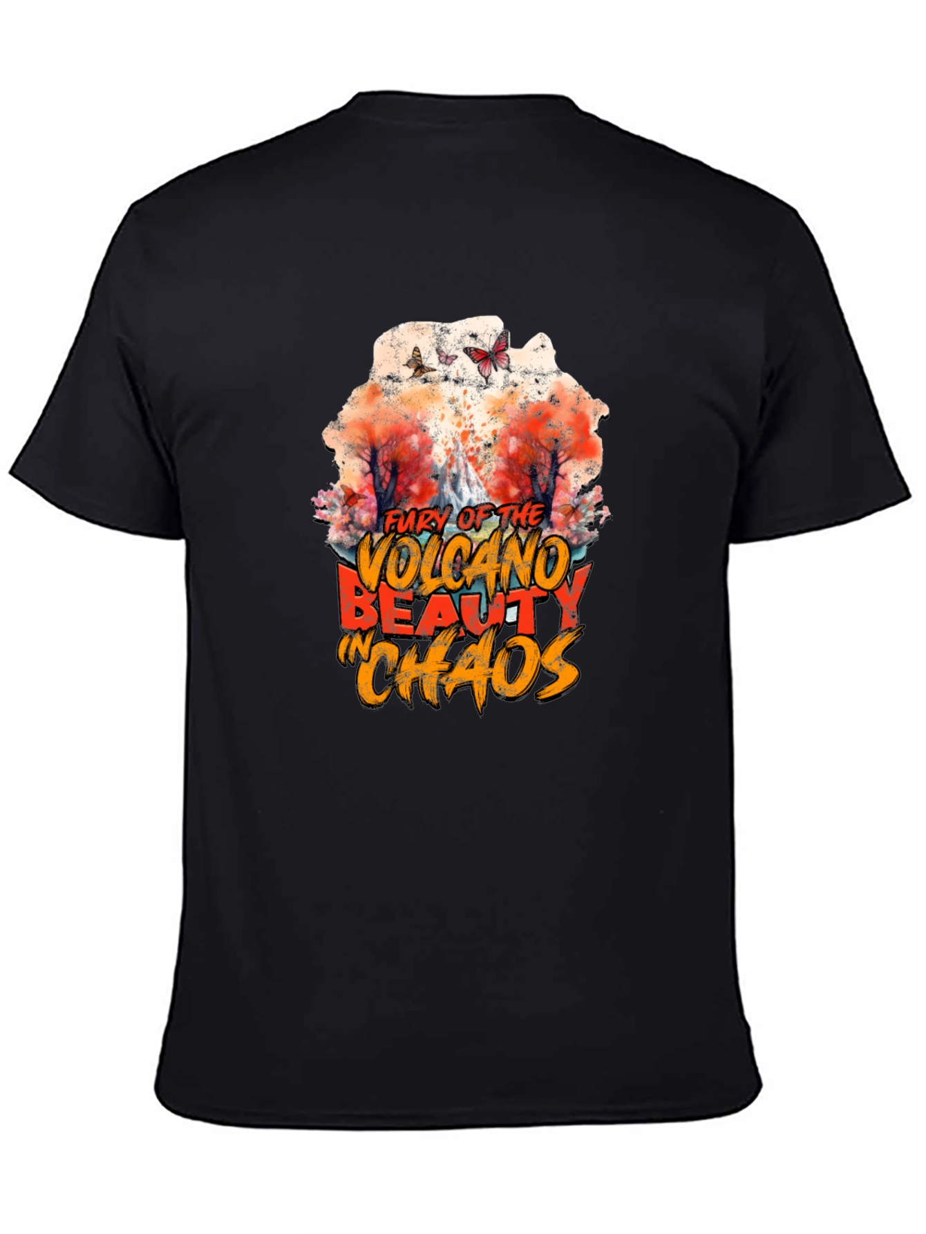 Volcano Beauty in Chaos Graphic T-Shirt