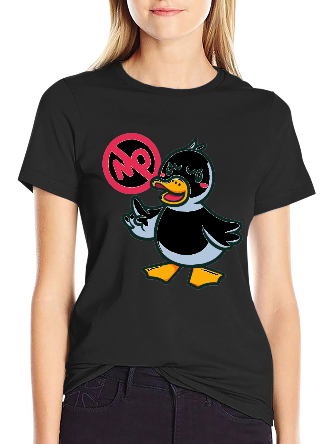 Funny Duck Graphic Tee - No Quacking Around!