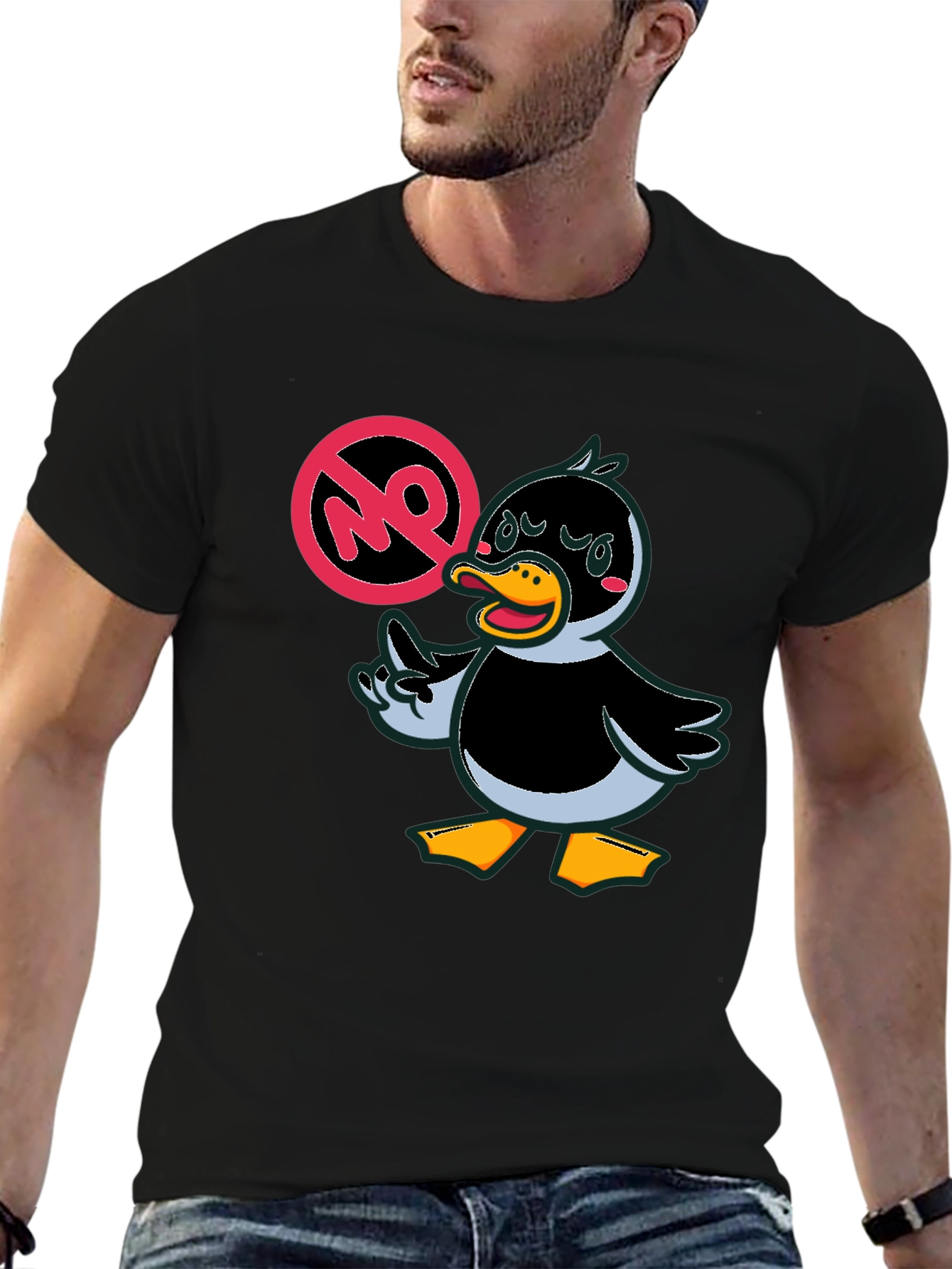 Funny Duck Graphic Tee - No Quacking Around!