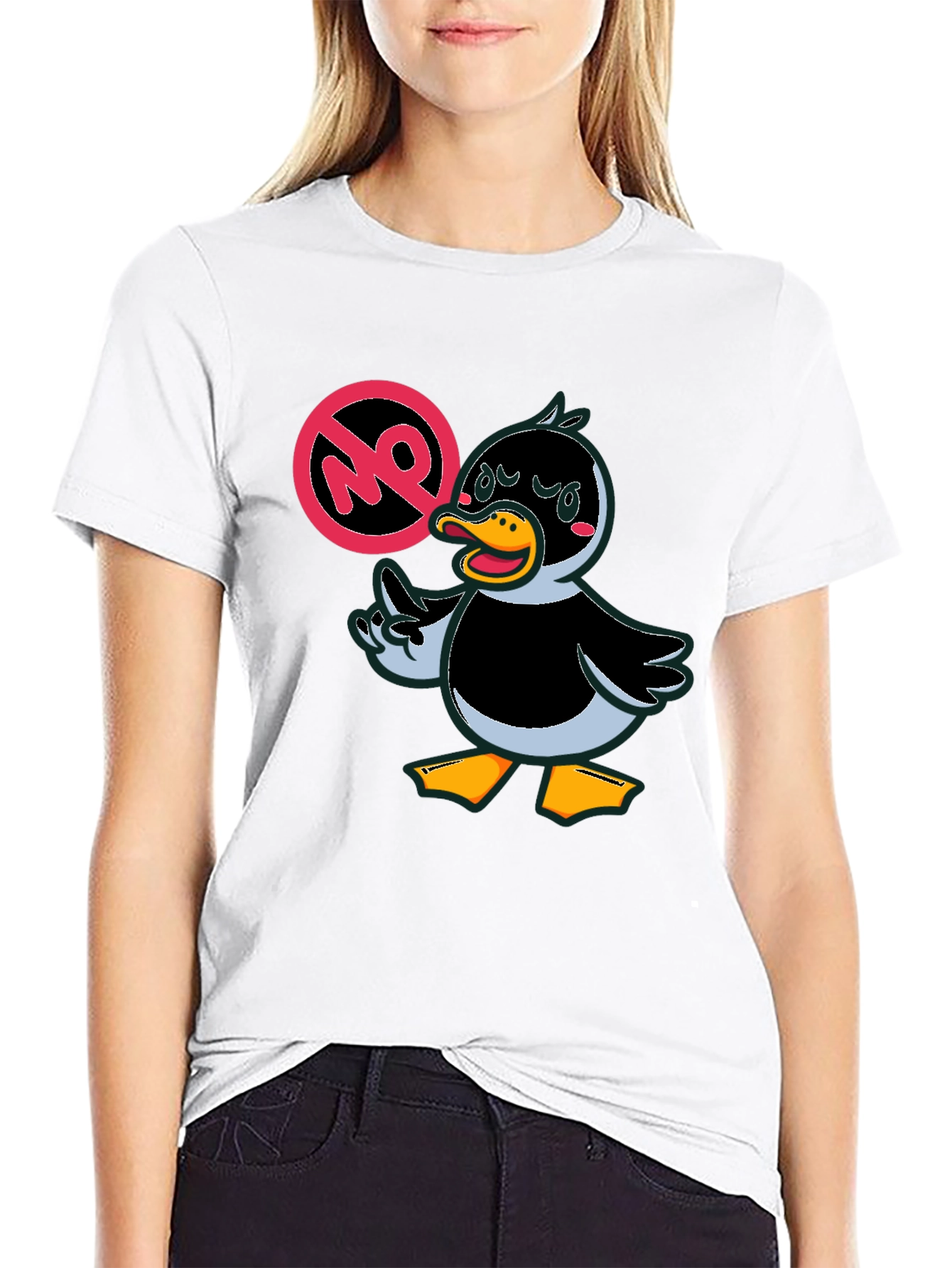 Funny Duck Graphic Tee - No Quacking Around!