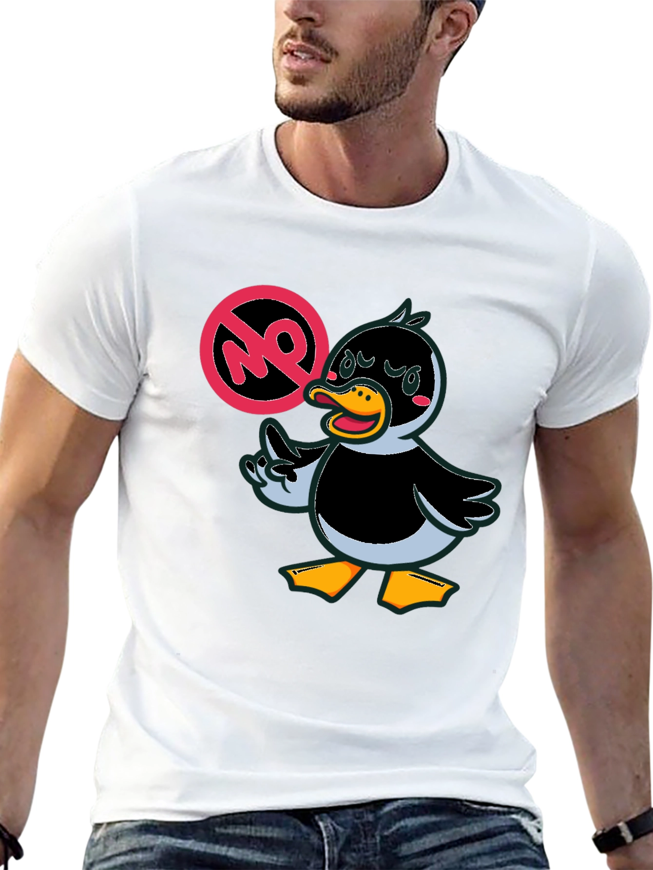 Funny Duck Graphic Tee - No Quacking Around!