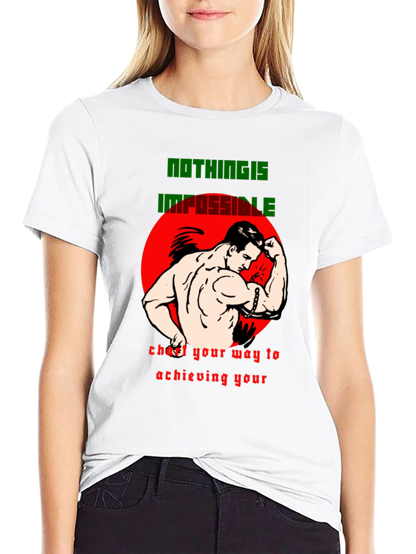 Motivational Graphic T-Shirt - Nothing is Impossible