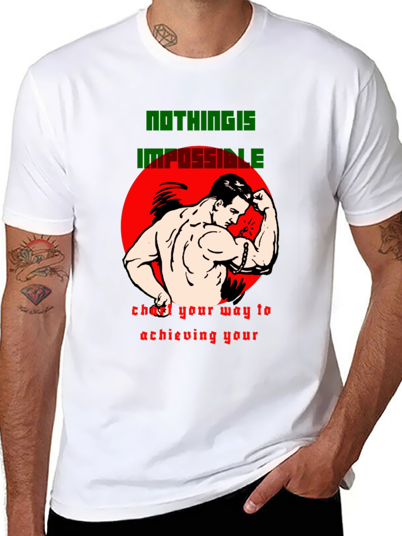 Motivational Graphic T-Shirt - Nothing is Impossible