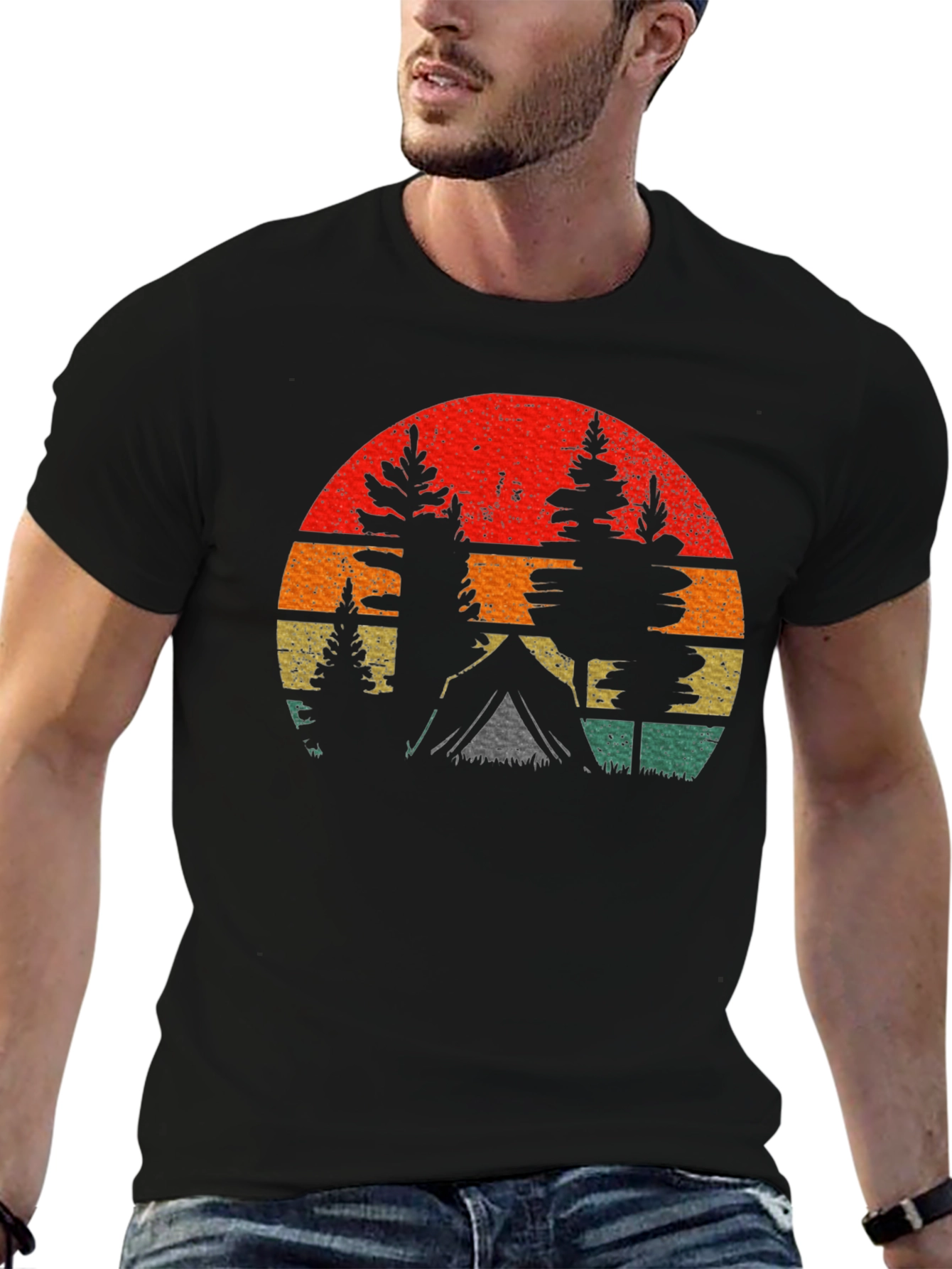 Retro Camping T-Shirt - Outdoor Adventure Tee