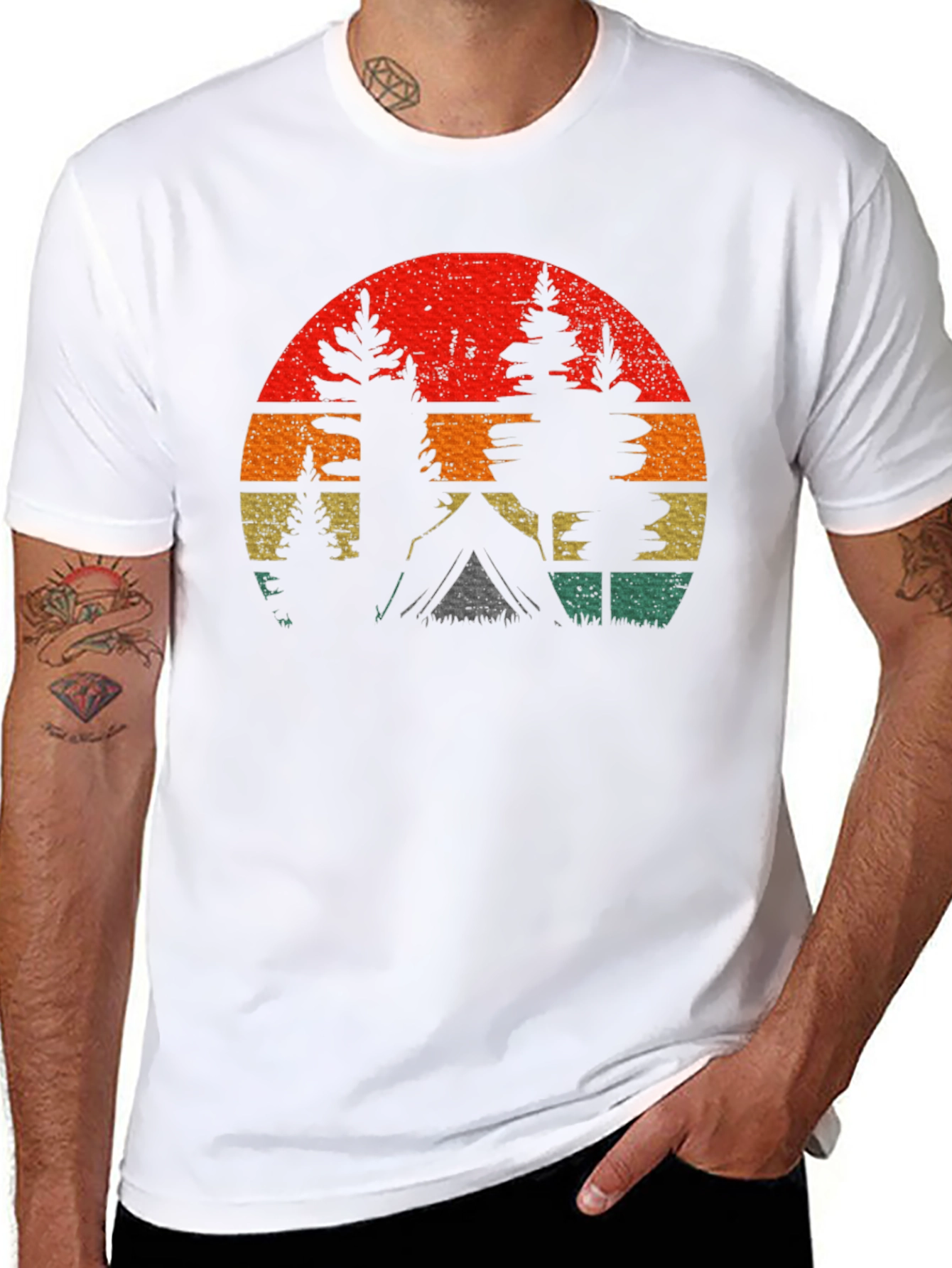 Retro Camping T-Shirt - Outdoor Adventure Tee
