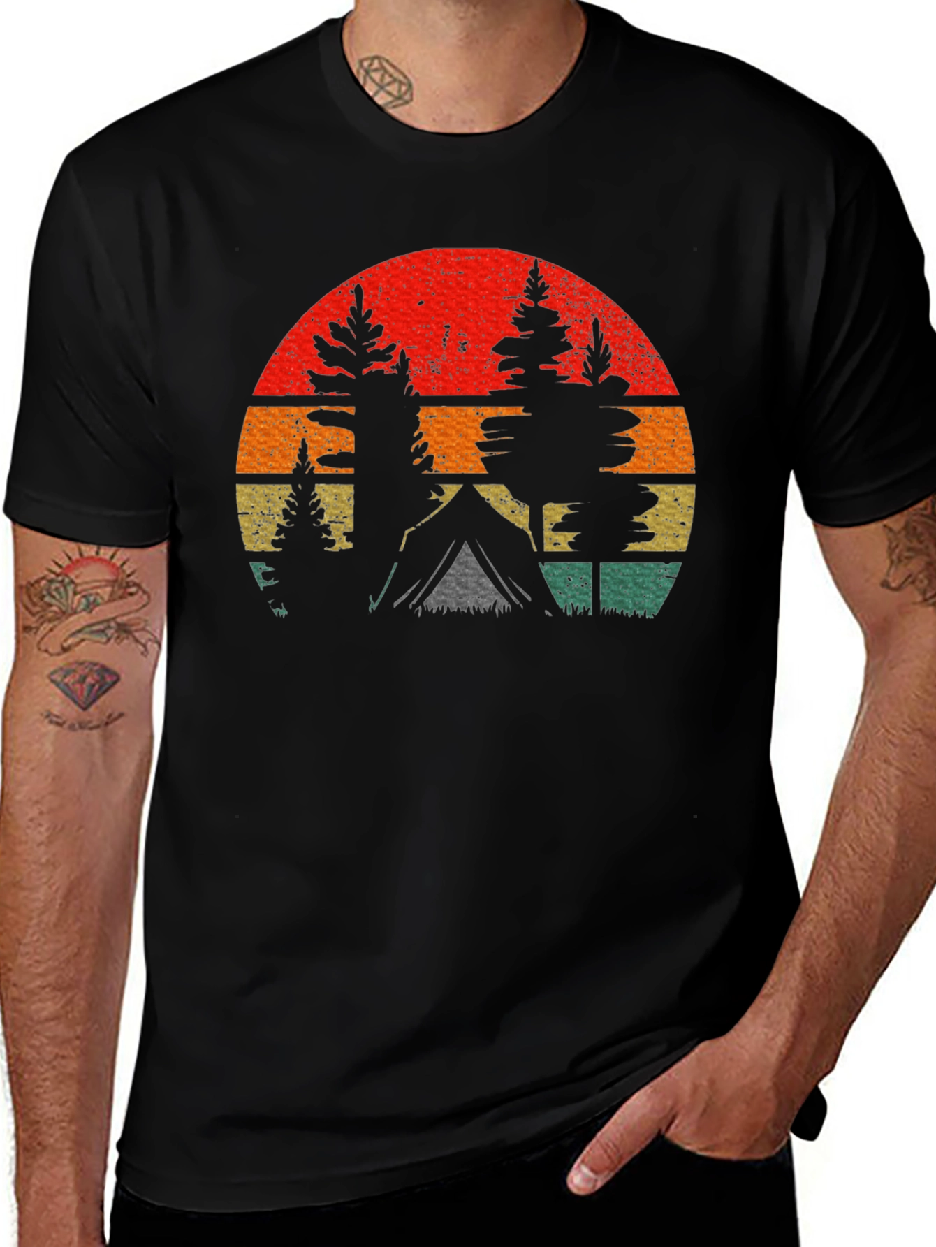 Retro Camping T-Shirt - Outdoor Adventure Tee