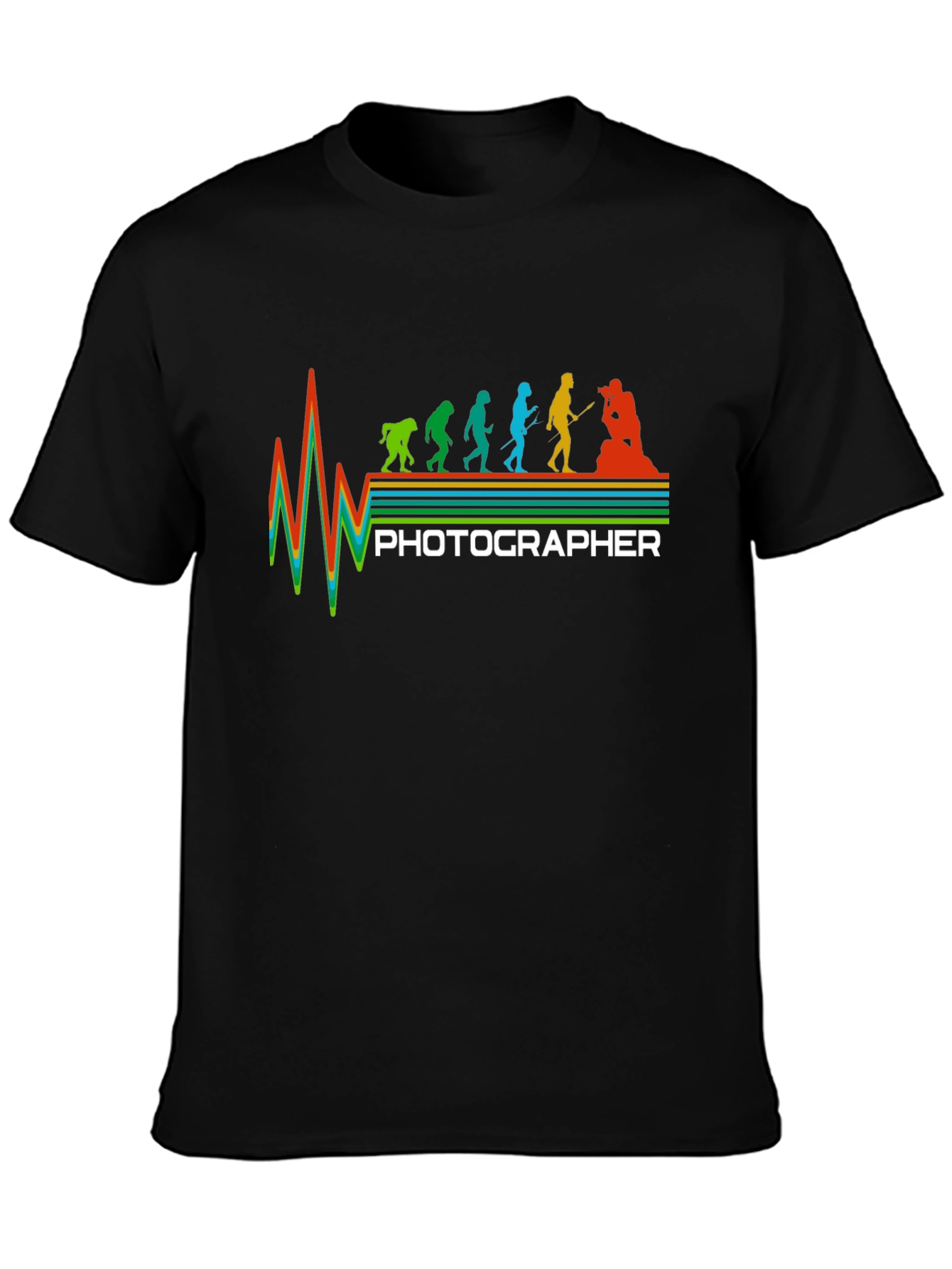 Photographer Evolution T-Shirt - Unique Gift