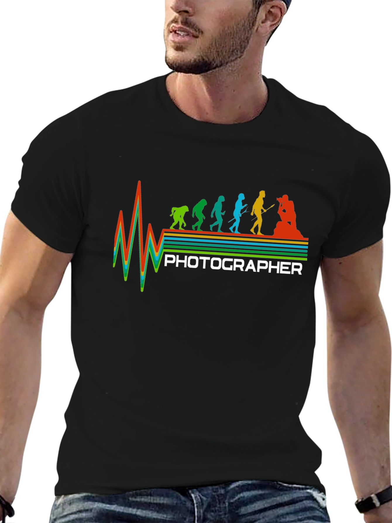 Photographer Evolution T-Shirt - Unique Gift