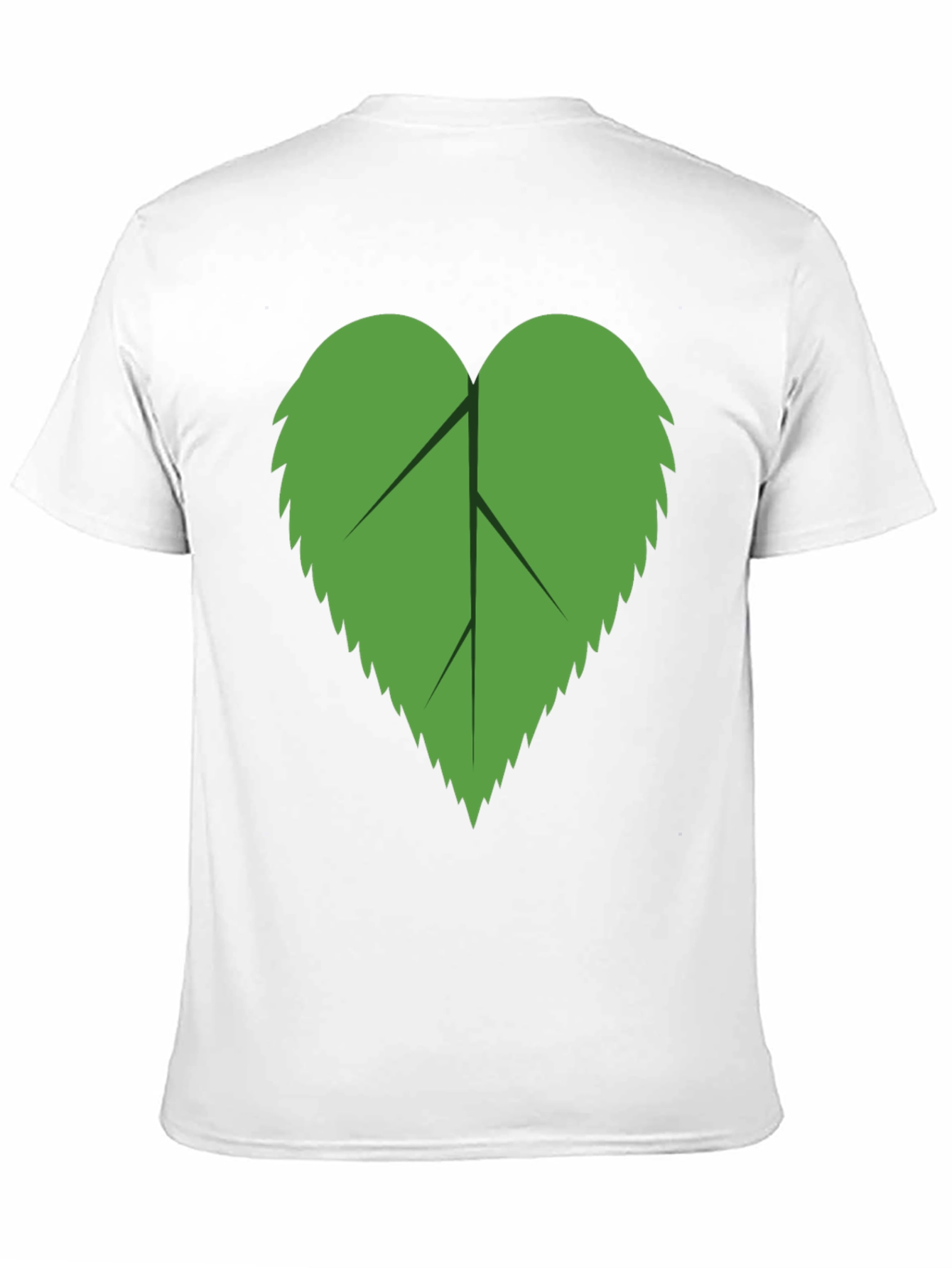 Leaf Graphic Tee - Black Casual Comfort