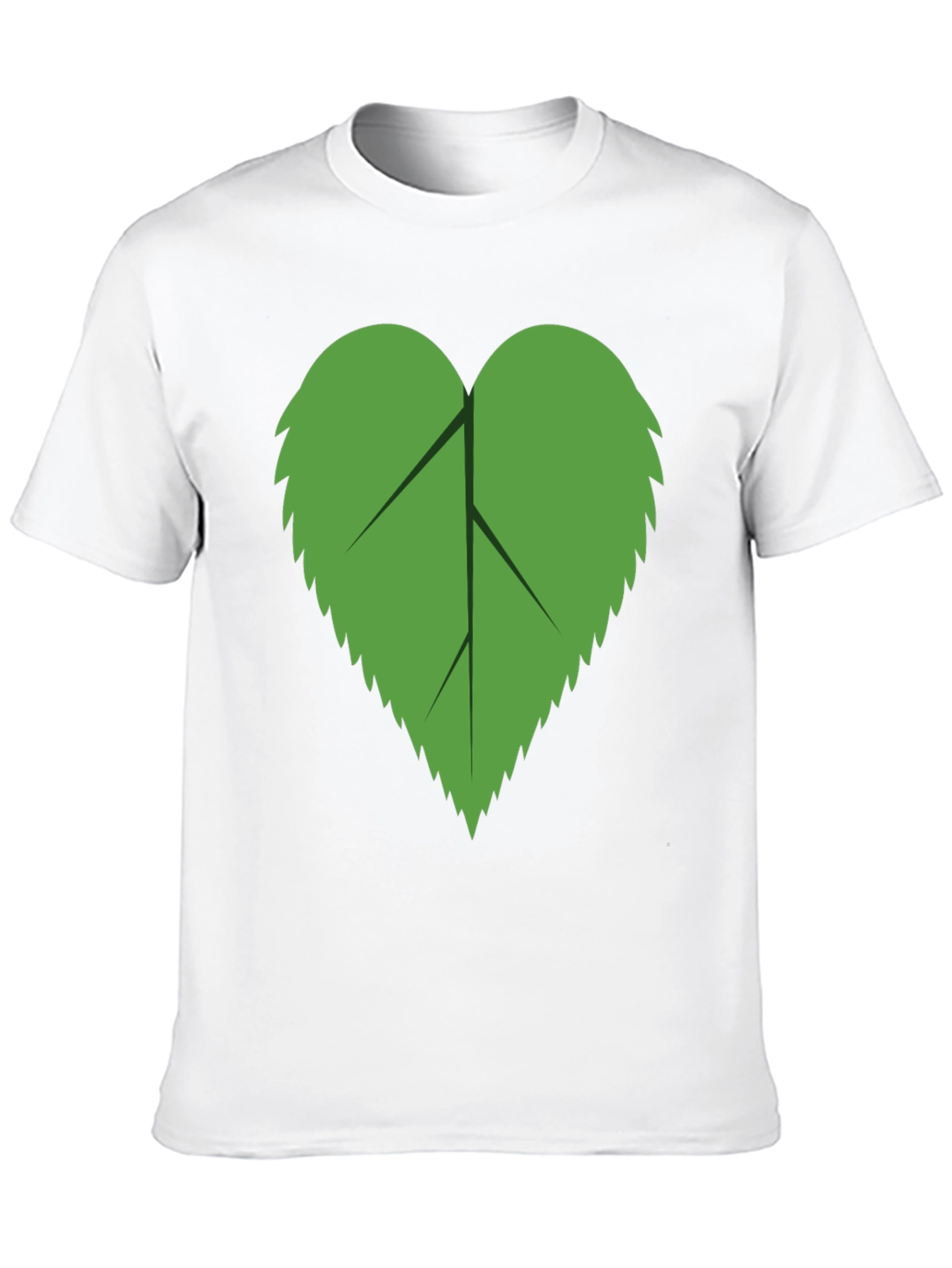 Leaf Graphic Tee - Black Casual Comfort