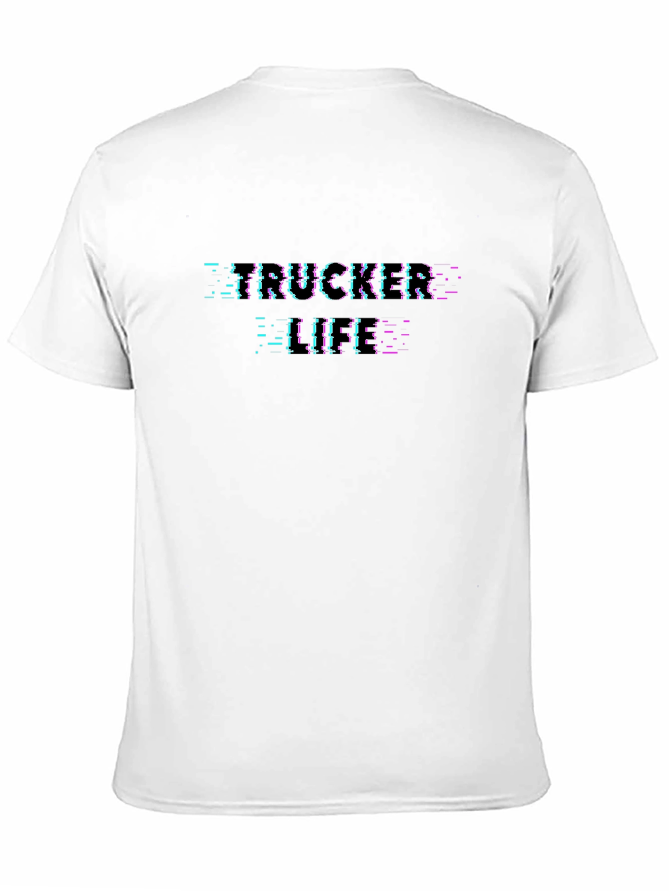 Trucker Glitch T-Shirt - Black