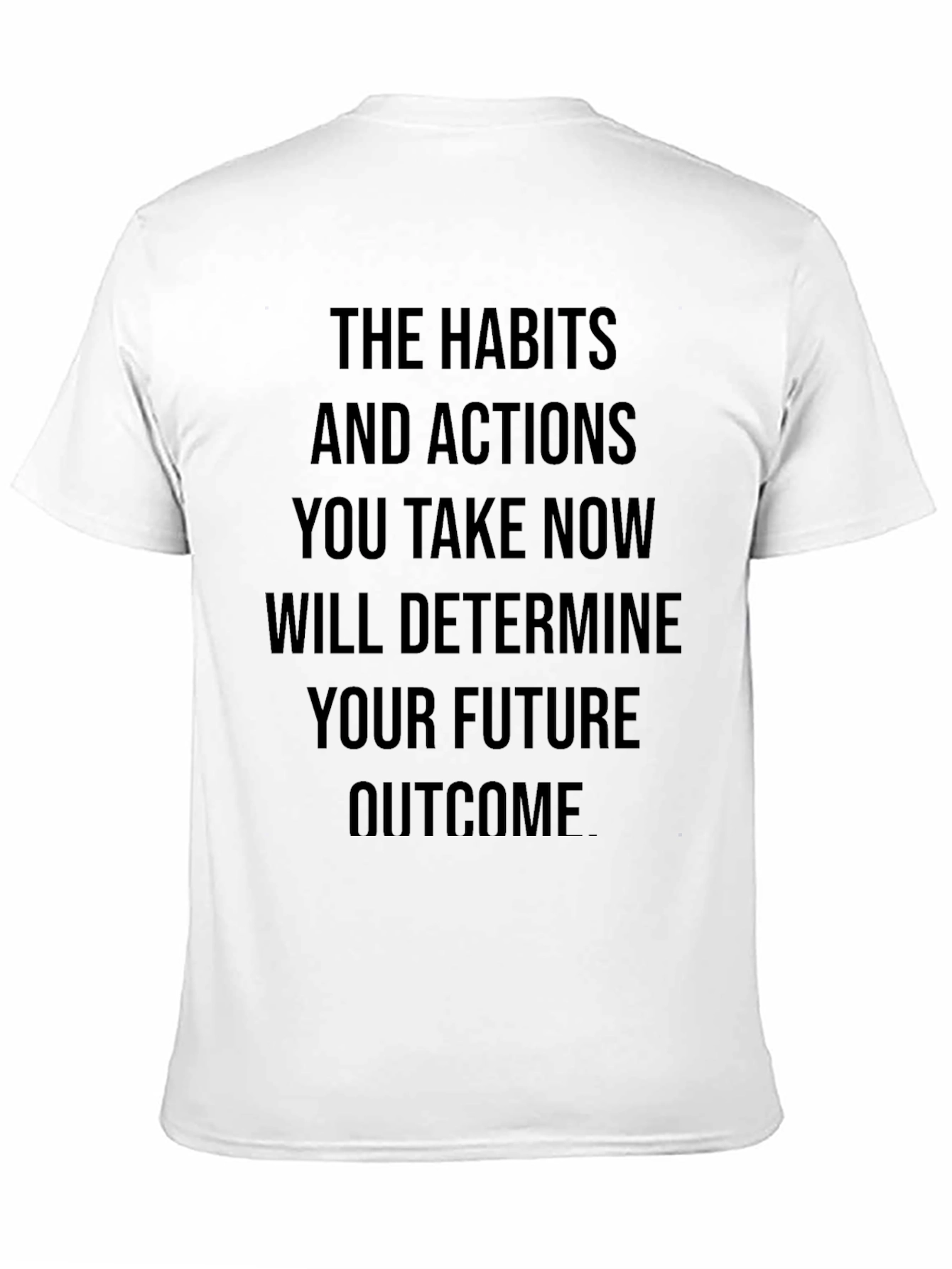 Motivational Quote Black T-Shirt