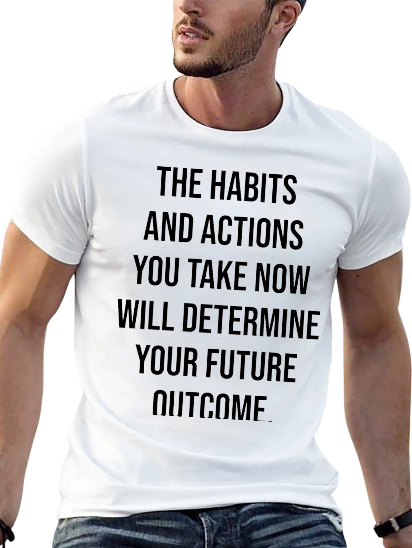 Motivational Quote Black T-Shirt