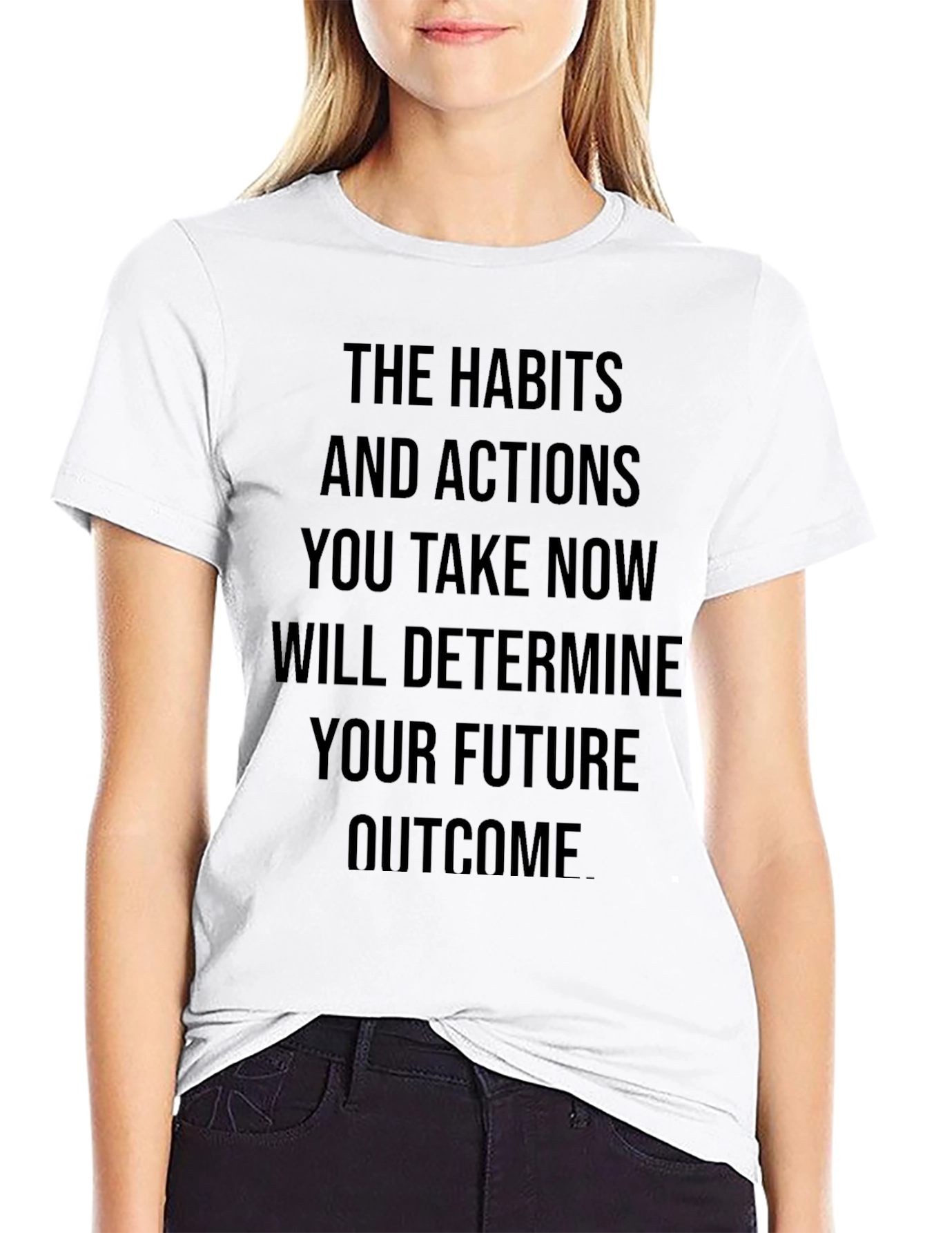 Motivational Quote Black T-Shirt