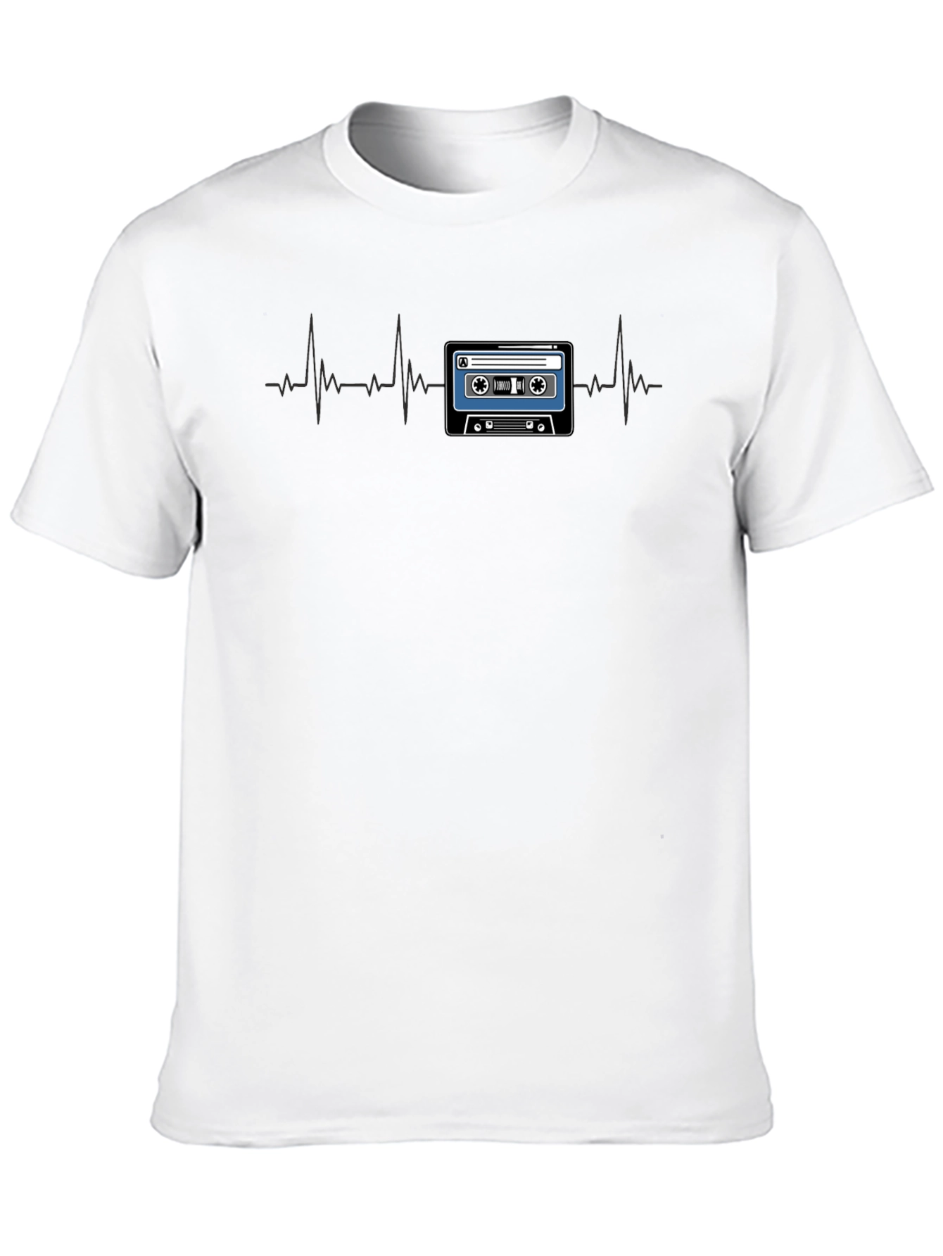 Retro Cassette Tape Heartbeat T-Shirt