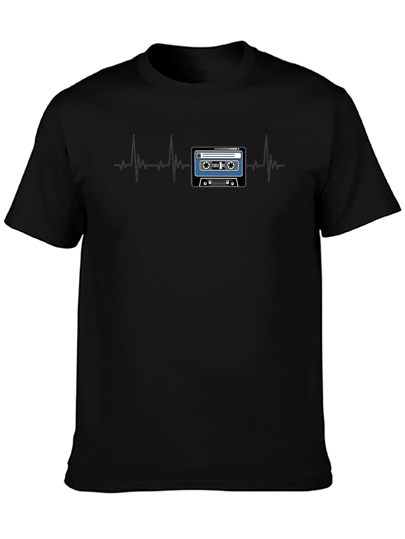 Retro Cassette Tape Heartbeat T-Shirt