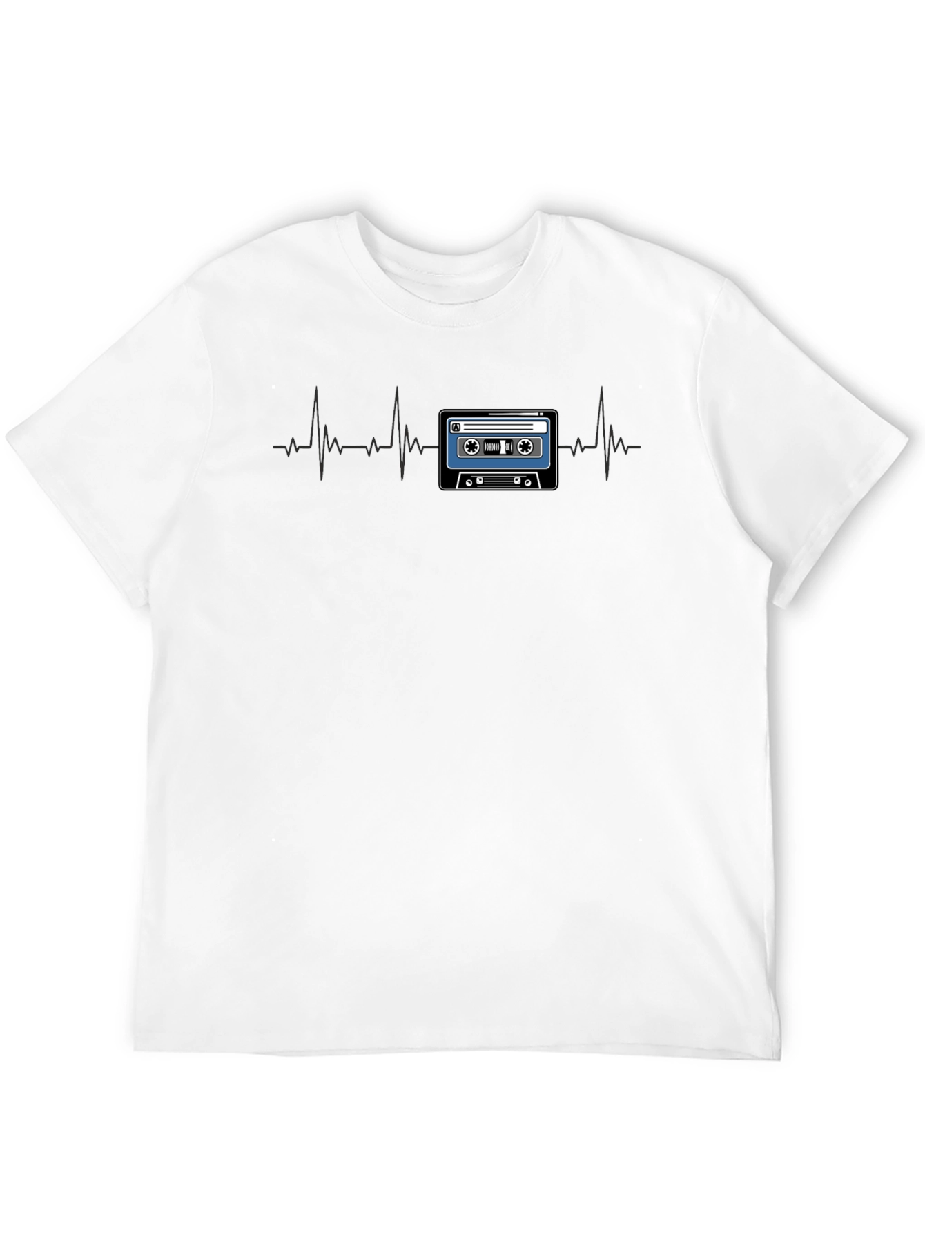 Retro Cassette Tape Heartbeat T-Shirt