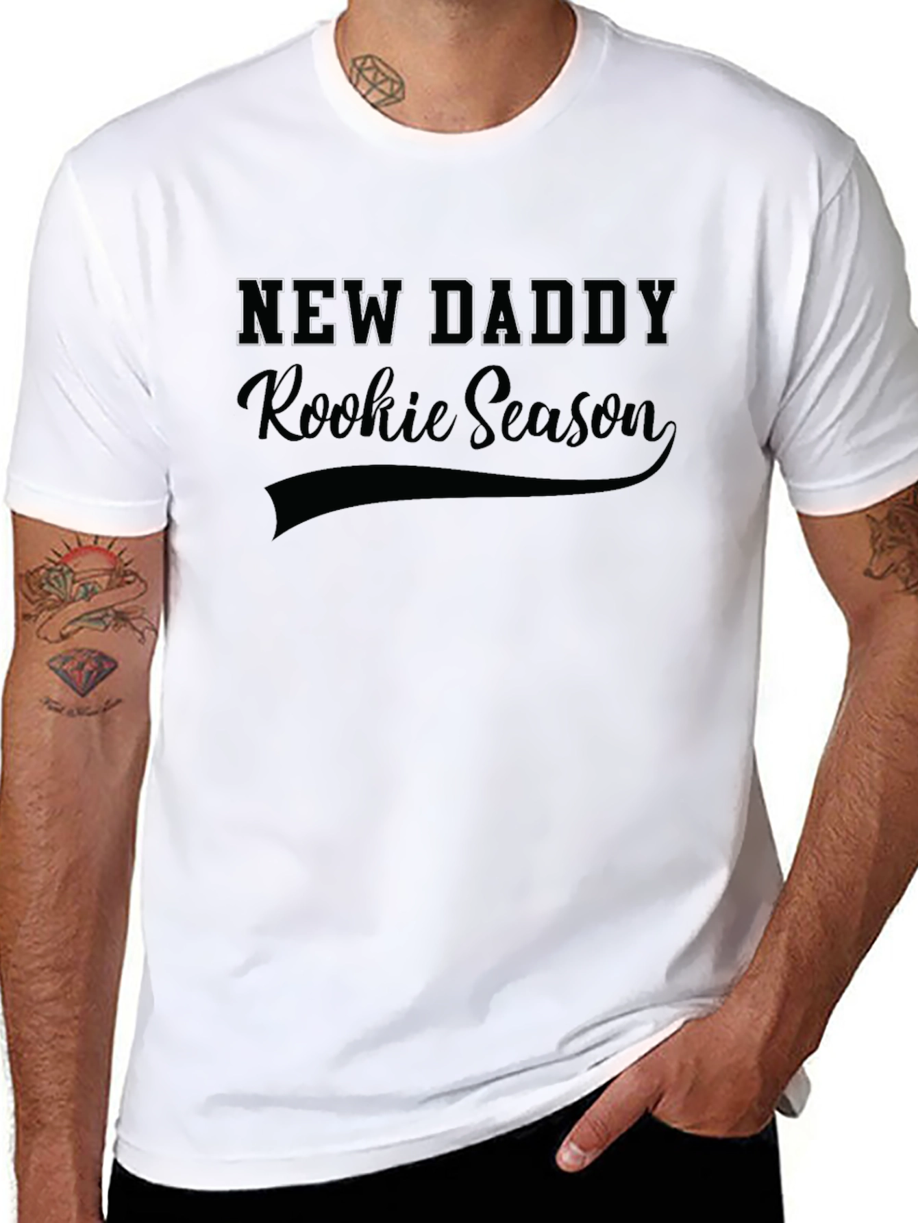 New Daddy Rookie Season Black T-Shirt