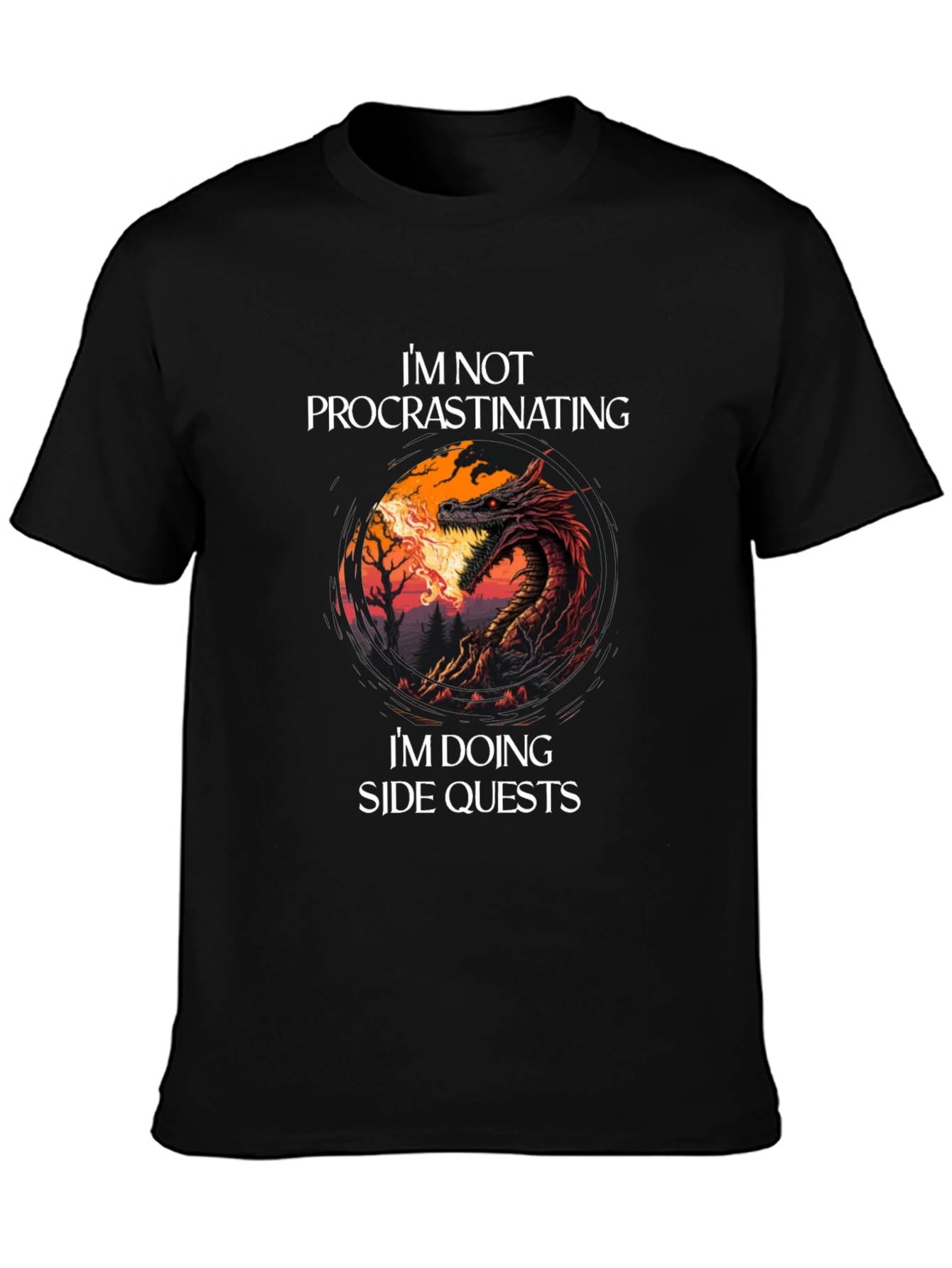 Im Not Procrastinating Dragon T-Shirt