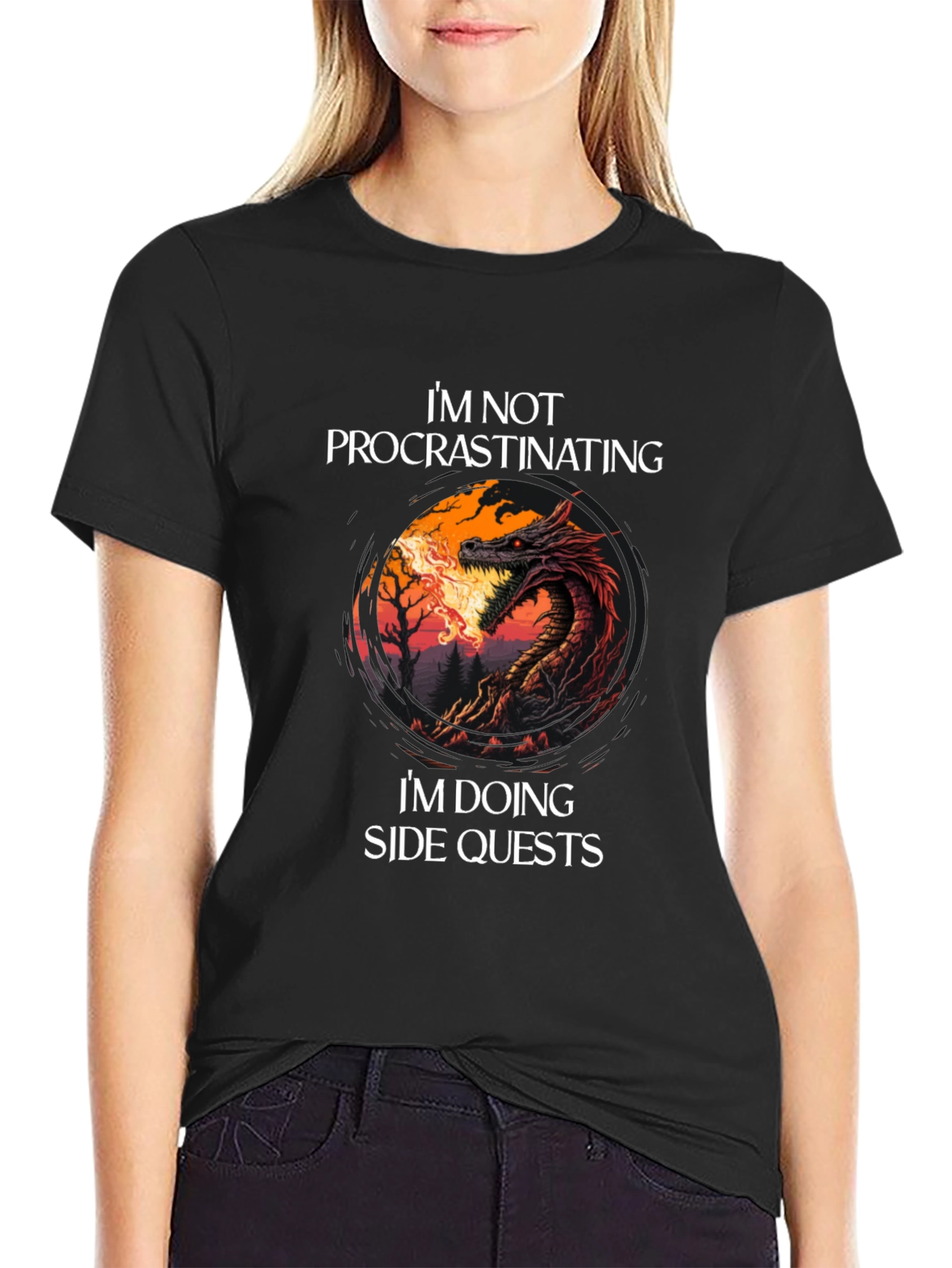 Im Not Procrastinating Dragon T-Shirt