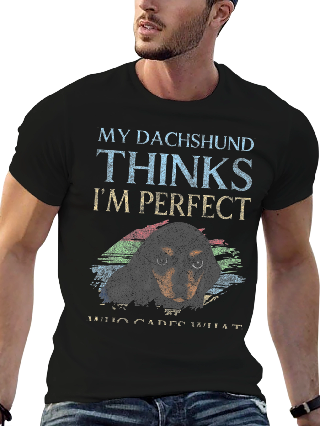 Dachshund Lover T-Shirt - My Dachshund Thinks Im Perfect