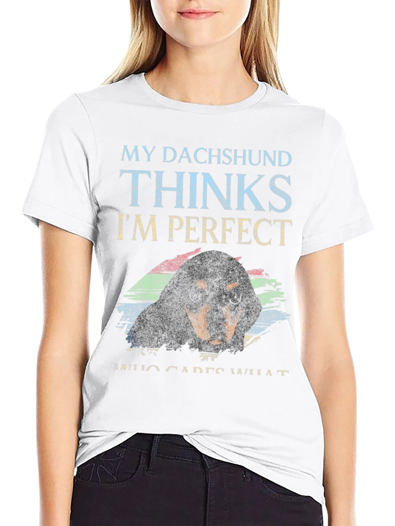 Dachshund Lover T-Shirt - My Dachshund Thinks Im Perfect
