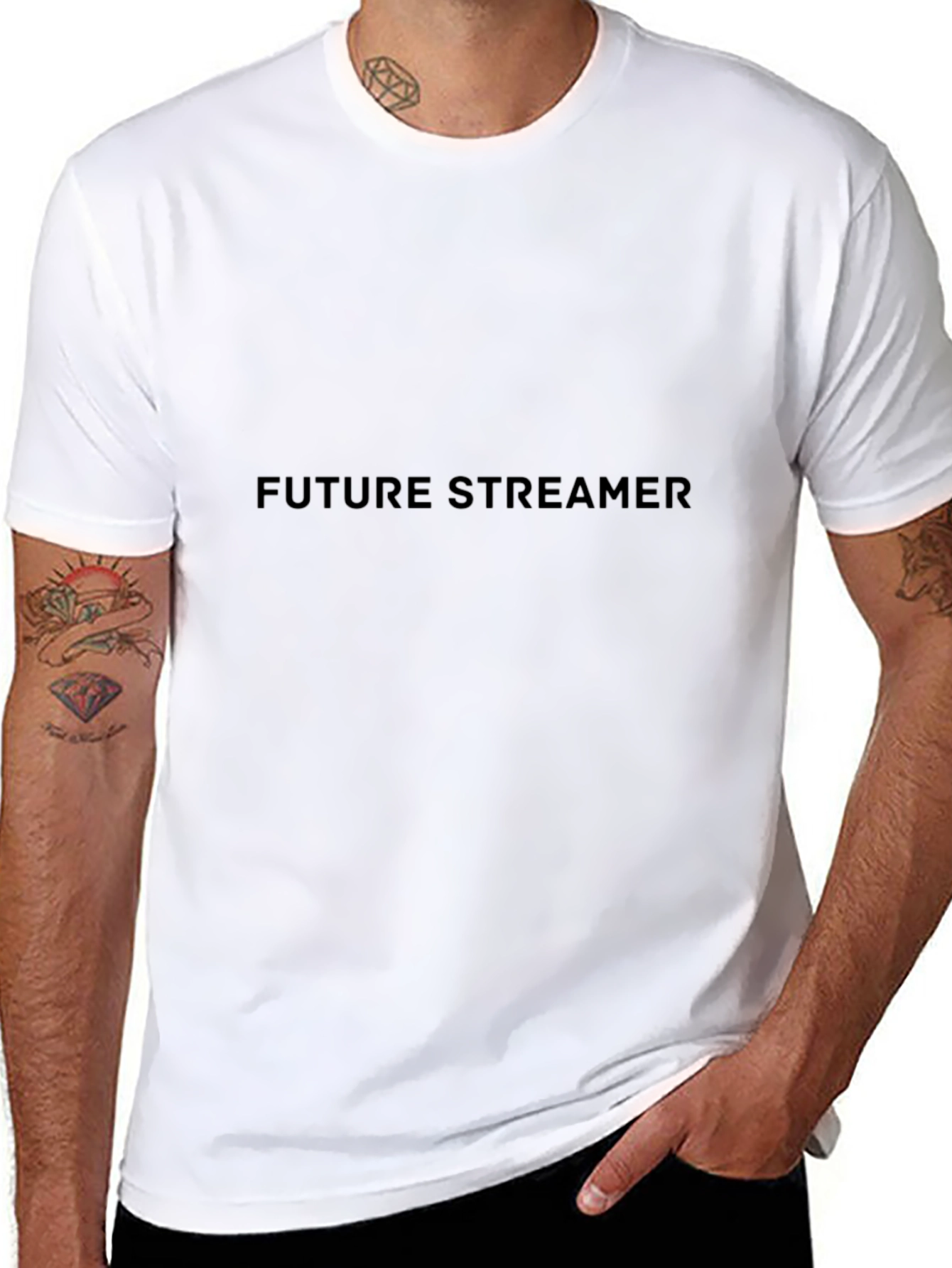 Future Streamer Black T-Shirt