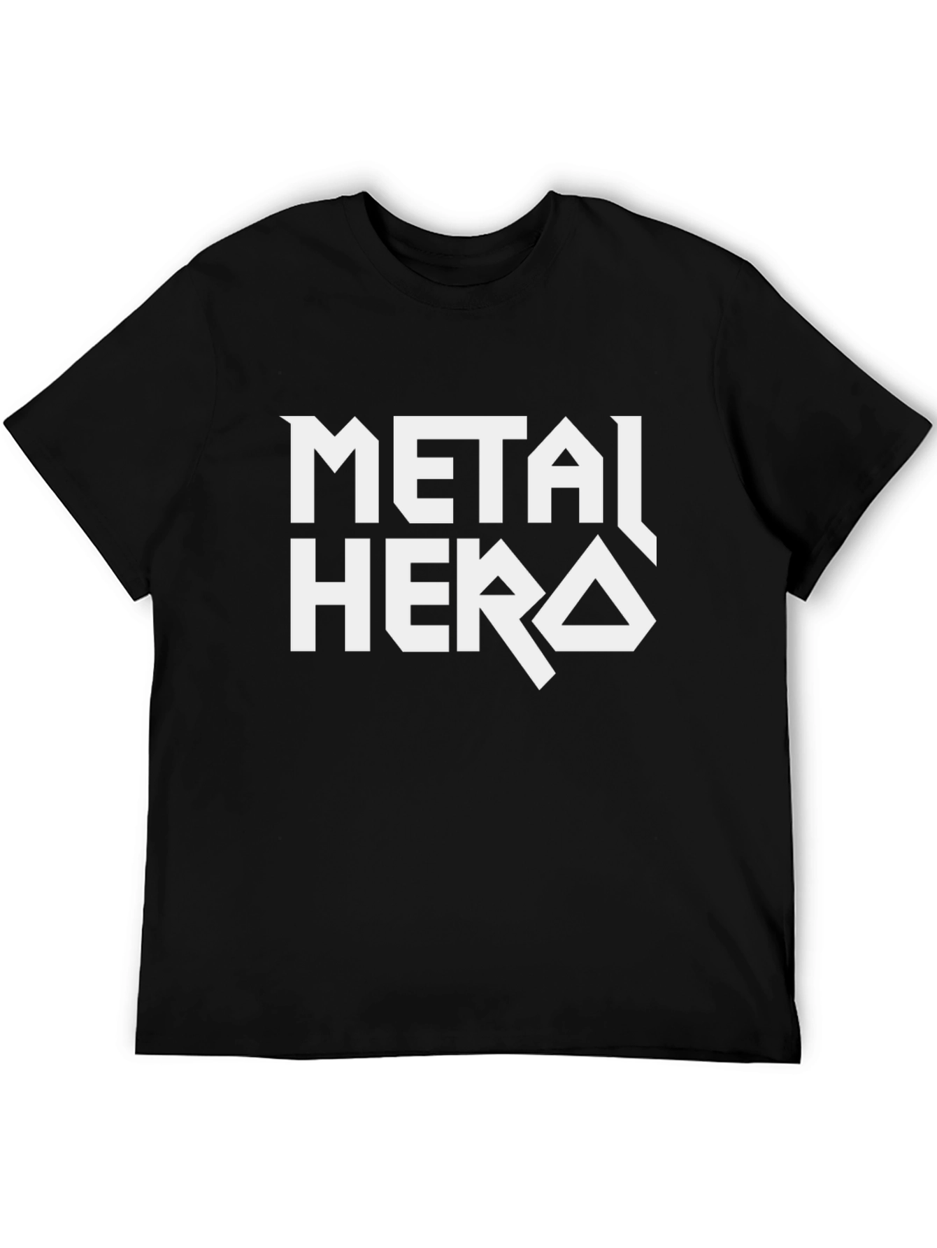 Metal Hero T-Shirt - Black Cotton Graphic Tee