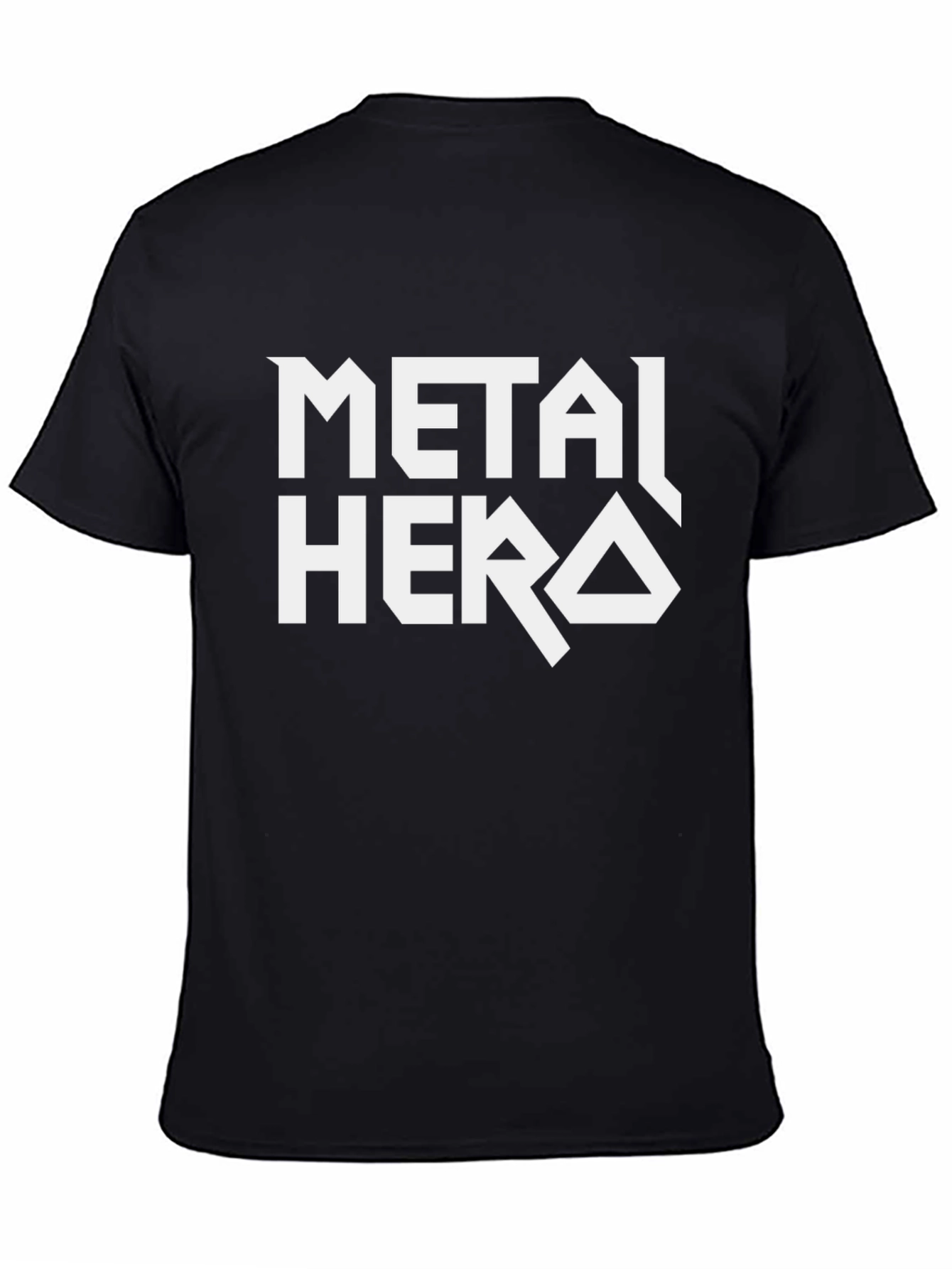 Metal Hero T-Shirt - Black Cotton Graphic Tee