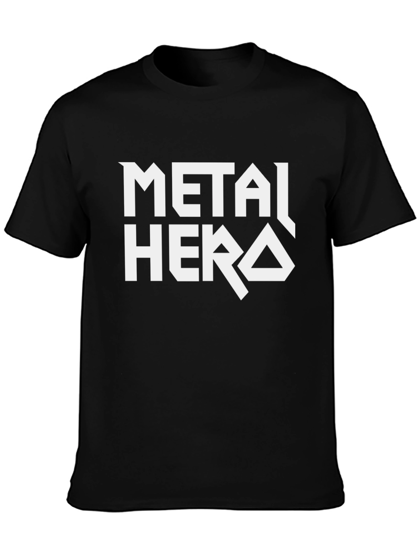 Metal Hero T-Shirt - Black Cotton Graphic Tee
