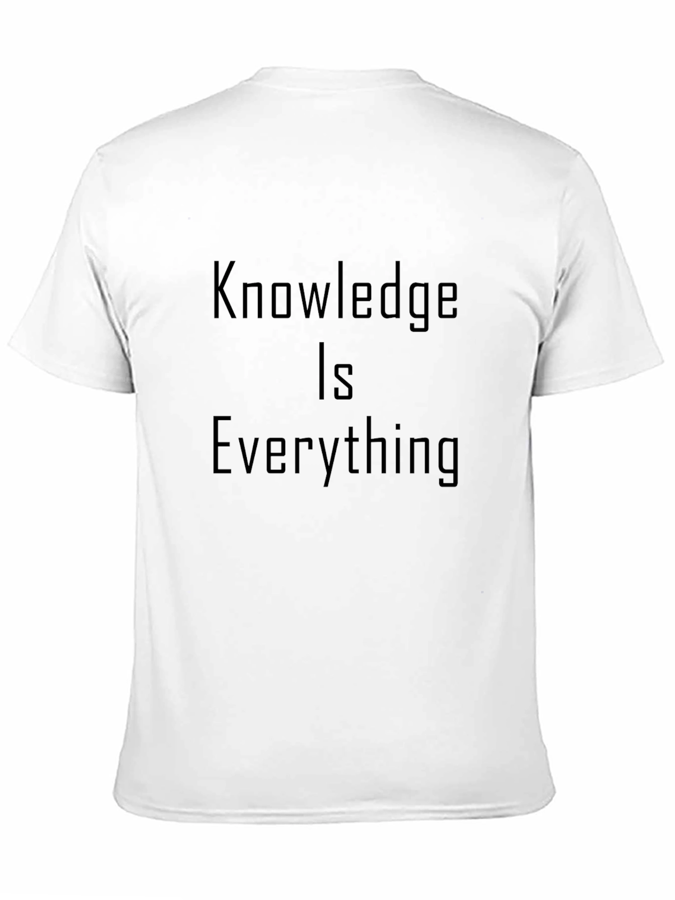 Knowledge is Everything Black Graphic Tee